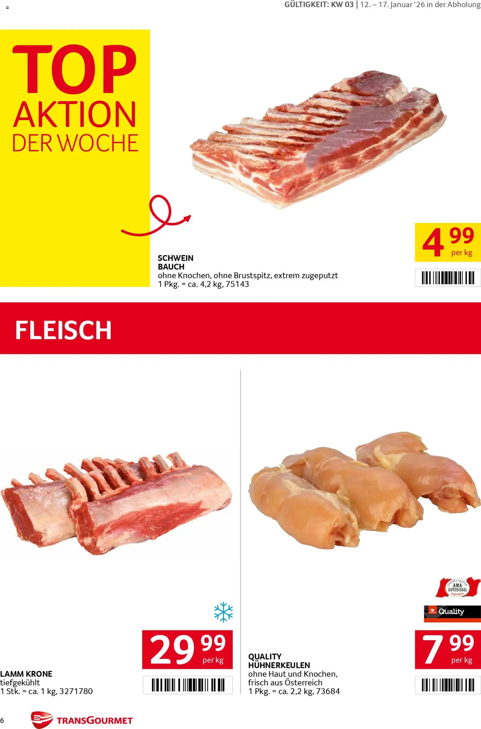 Transgourmet Flugblatt gültig ab 12.01.2026 | Seite: 6