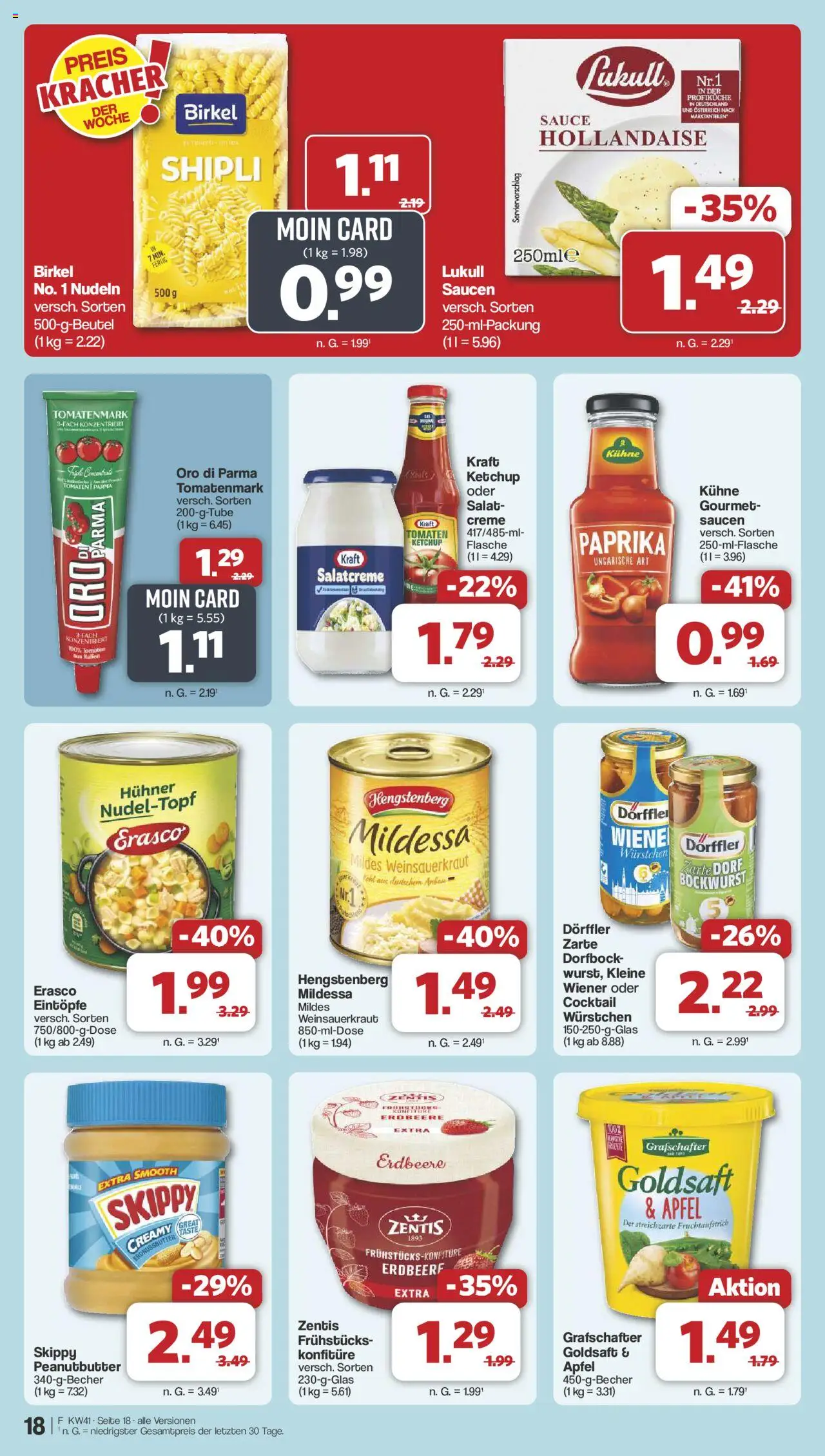 Famila Nordwest Prospekt 	 – gültig ab 06.10.2025 | Seite: 19 | Produkte: Oro di parma, Paprika, Nudeln, Salat