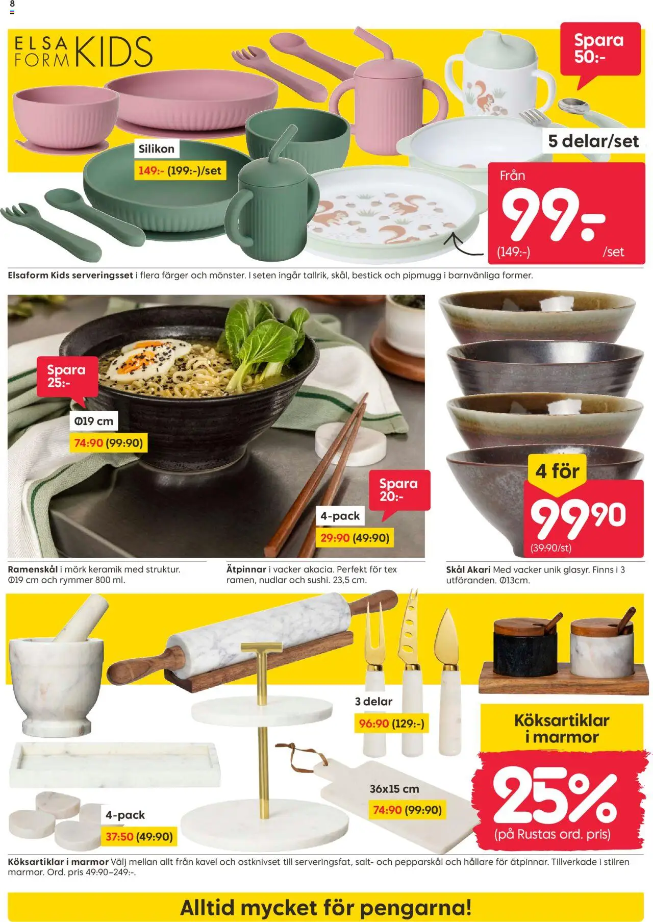 Rusta reklamblad aktuell från 20.10.2025 | Sida: 8 | Produkter: Salt