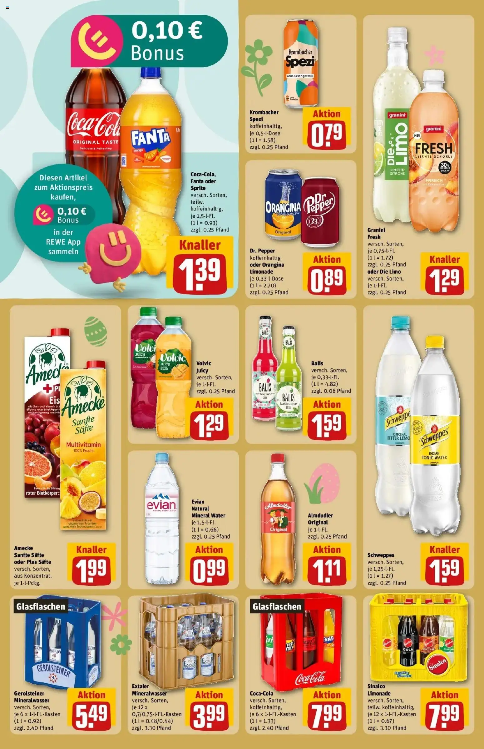 Rewe Prospekt Braunschweig	 – gültig ab 15.03.2026 | Seite: 20 | Produkte: Schweppes, Mineralwasser, Granini, Gerolsteiner