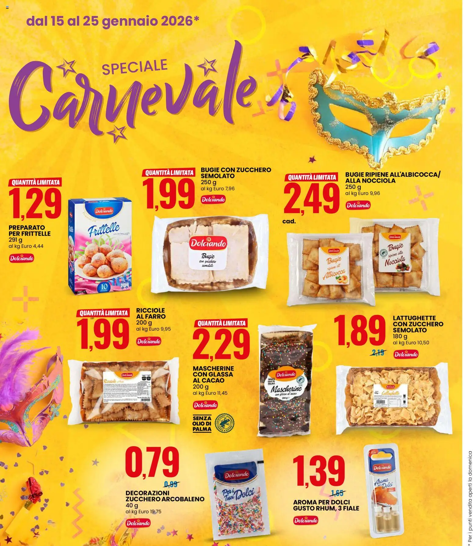 Volantino Eurospin del 15.01.2026 | Pagina: 10 | Prodotti: Zucchero, Olio, Glassa, Farro