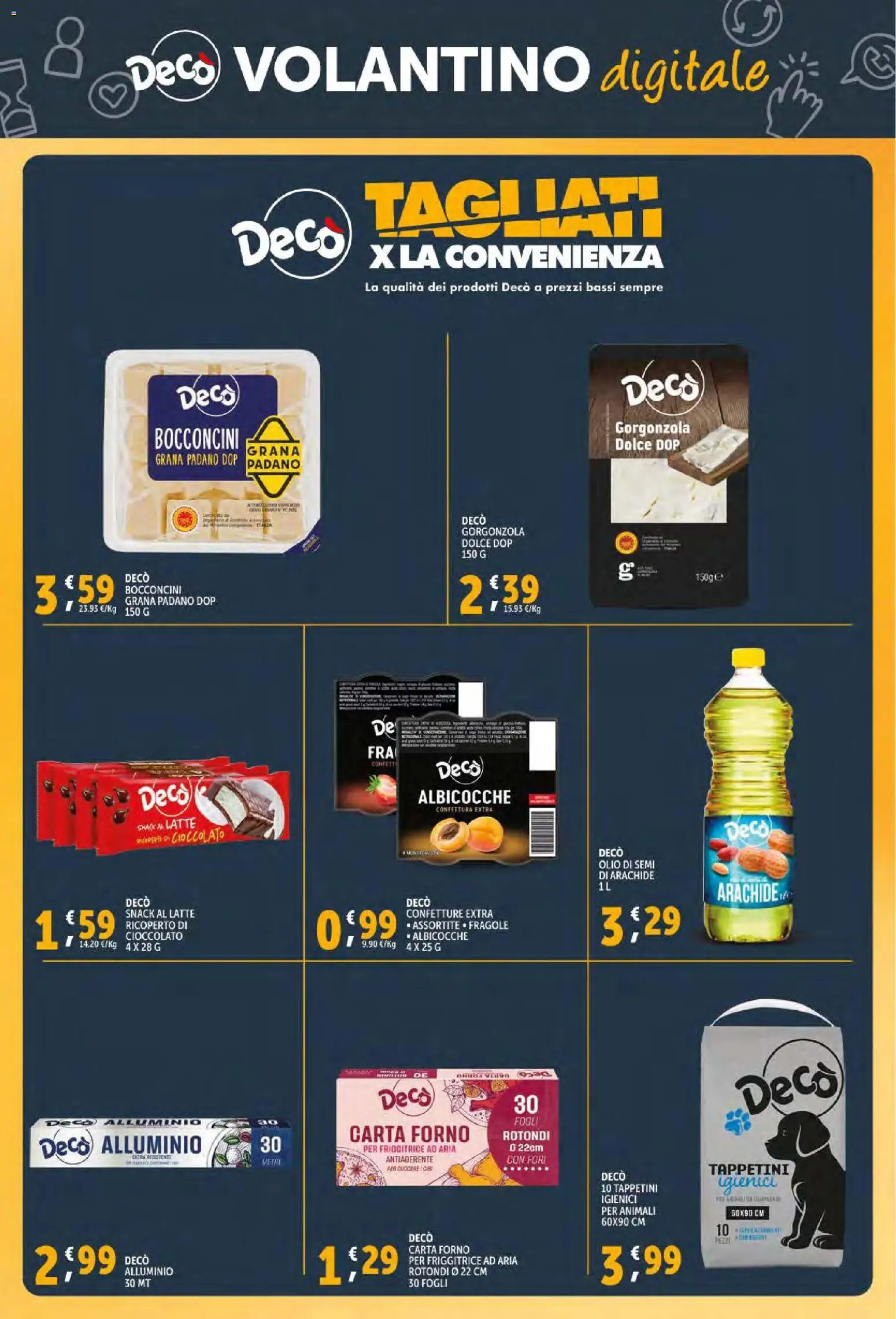 Volantino Decò del 04.12.2025 | Pagina: 43 | Prodotti: Friggitrice ad aria, Grana Padano, Albicocche, Friggitrice