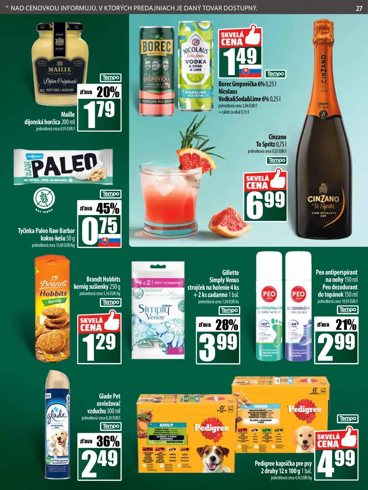 COOP Jednota leták │ platný od 17.07.2025 | Strana: 27 | Produkty: Strojček na holenie, Strojček, Vodka, Nicolaus vodka
