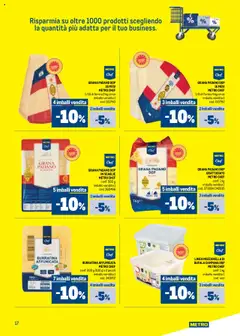 Volantino Metro del 09.07.2025 | Pagina: 17 | Prodotti: Mozzarella, Grana Padano, Metro