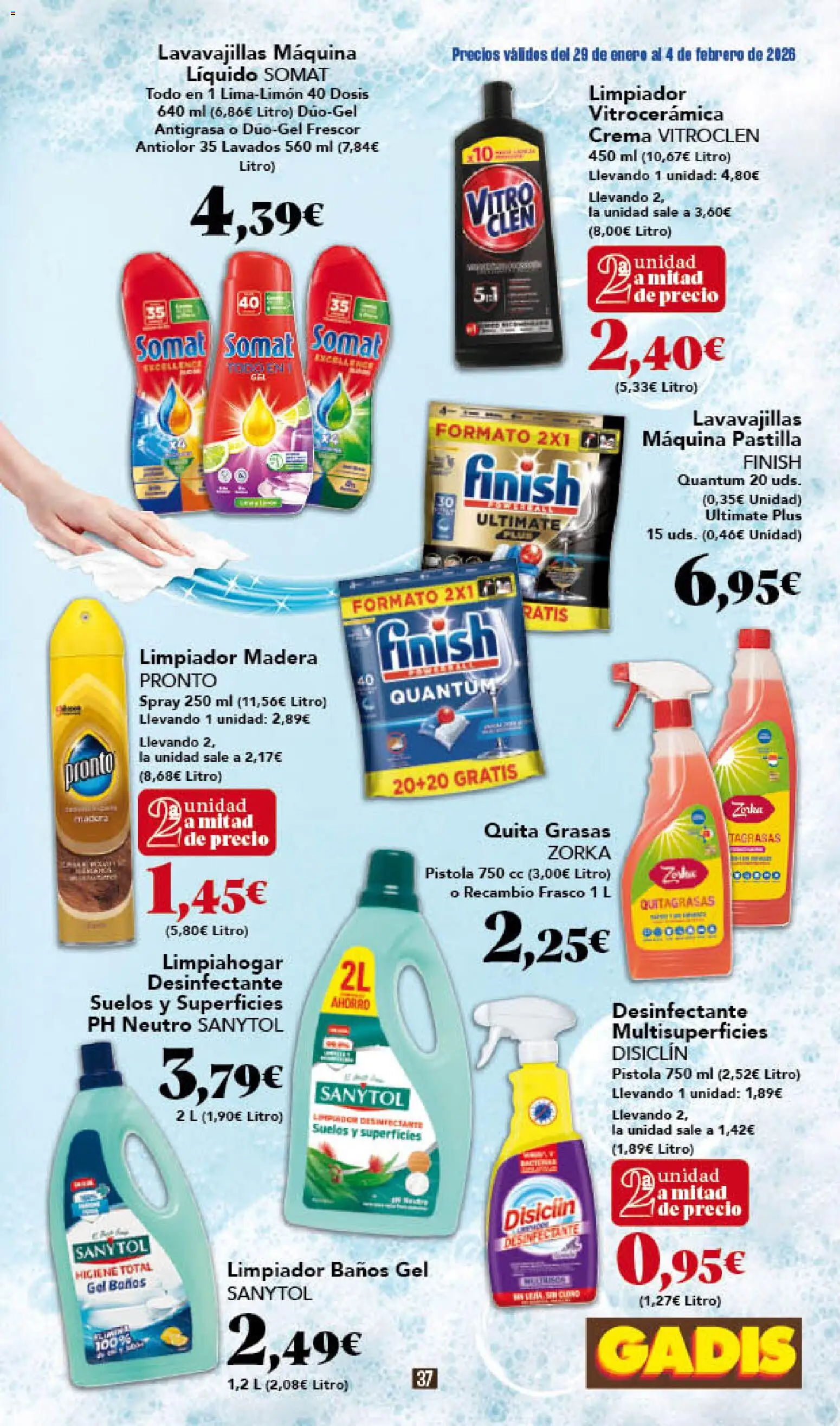 Gadis - folleto │ válido desde el 29.01.2026 | Página: 37 | Productos: Crema, Lavavajillas