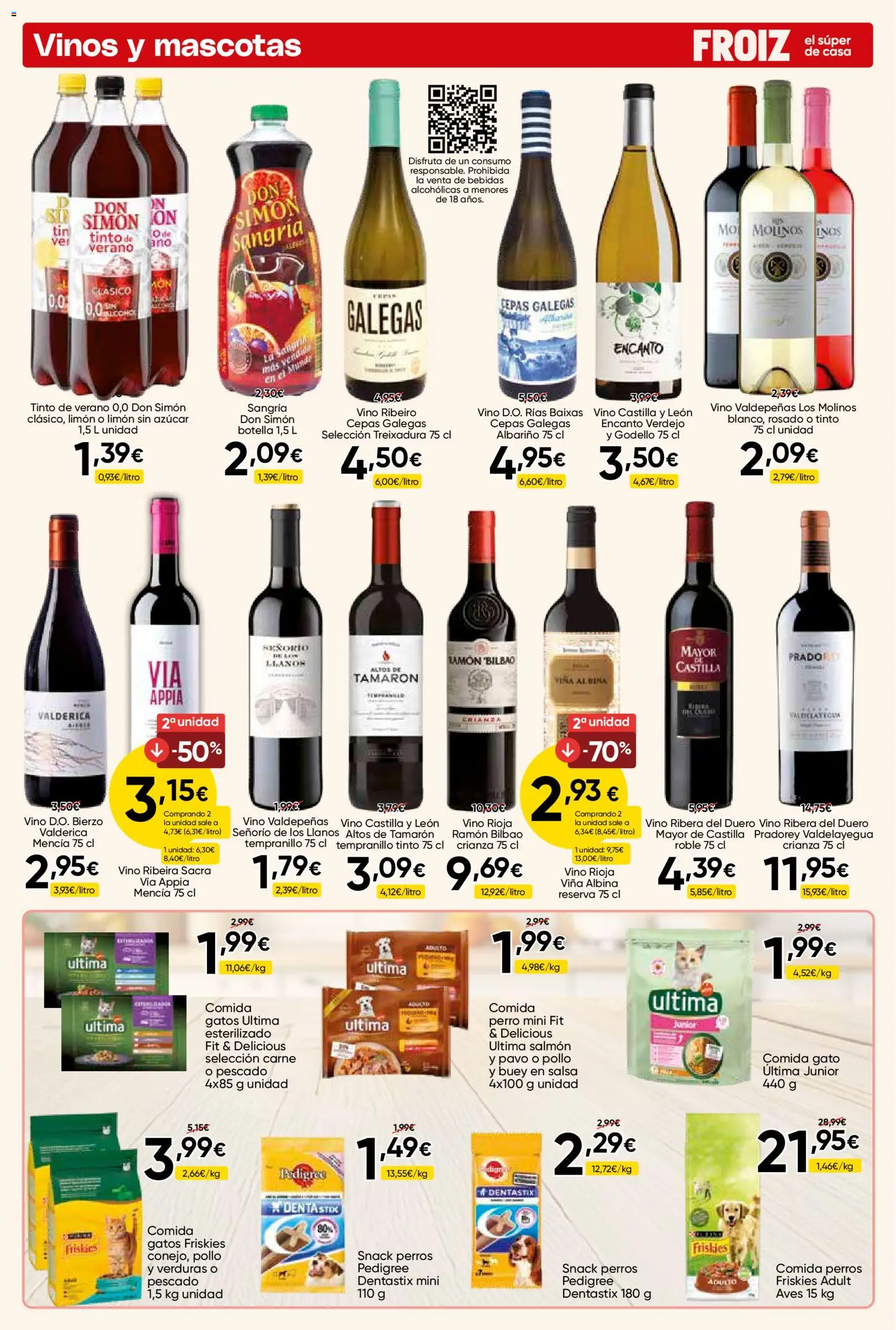 Froiz folleto │ válido desde el 28.04.2026 | Página: 14 | Productos: Vino, Pescado