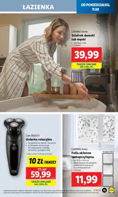 Lidl Katalog od 11.08.2025 | Strona: 15 | Produkty: Szlafrok, USB, Golarka