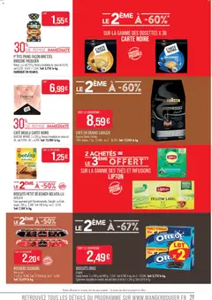 Match Supermarché - Prévisualisation de Match Supermarché - Fêtes par nos pros  valide à partir de 27.12.2025 | Page: 29 | Produits: Menthe, Cafe moulu carte noire, Café en grains Lavazza, Biscuits