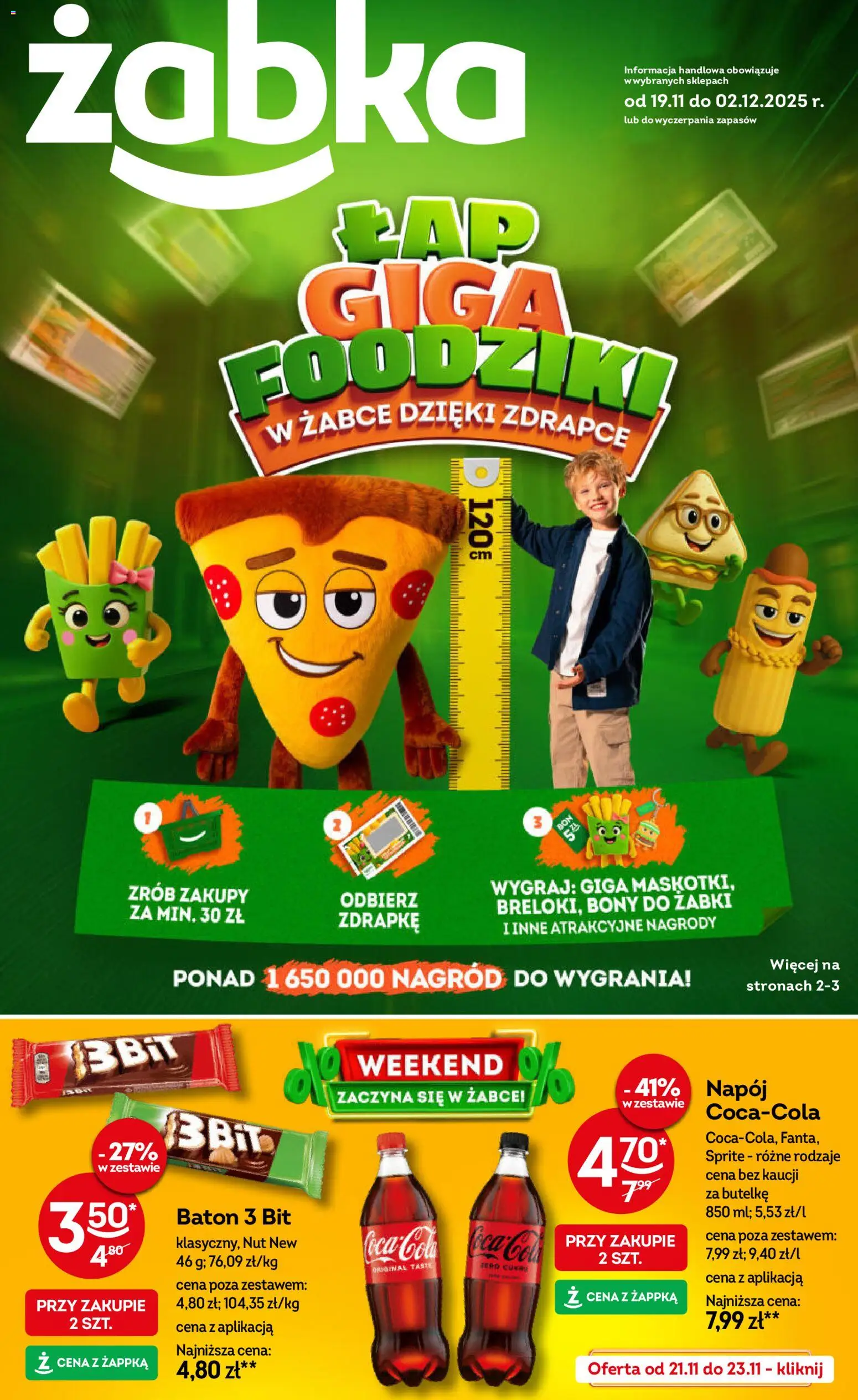 Żabka Black Friday od 19.11.2025 | Strona: 1 | Produkty: Sprite, Baton