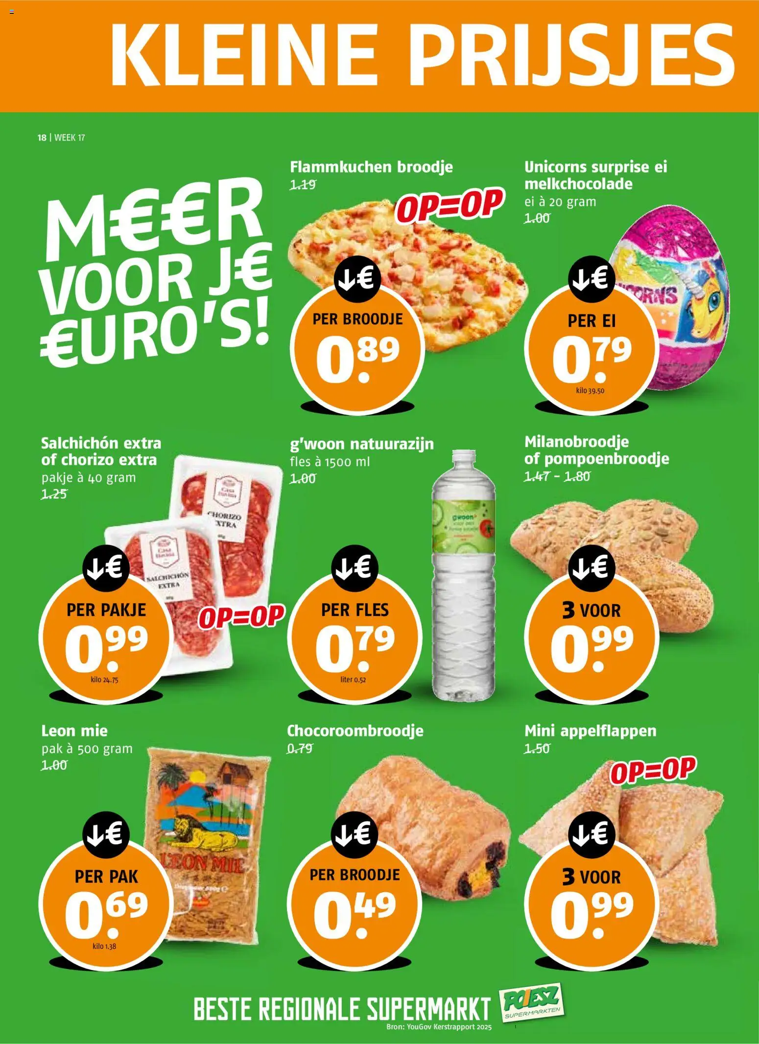 {H1} | Pagina: 18 | Producten: Fles, Chorizo, Broodje