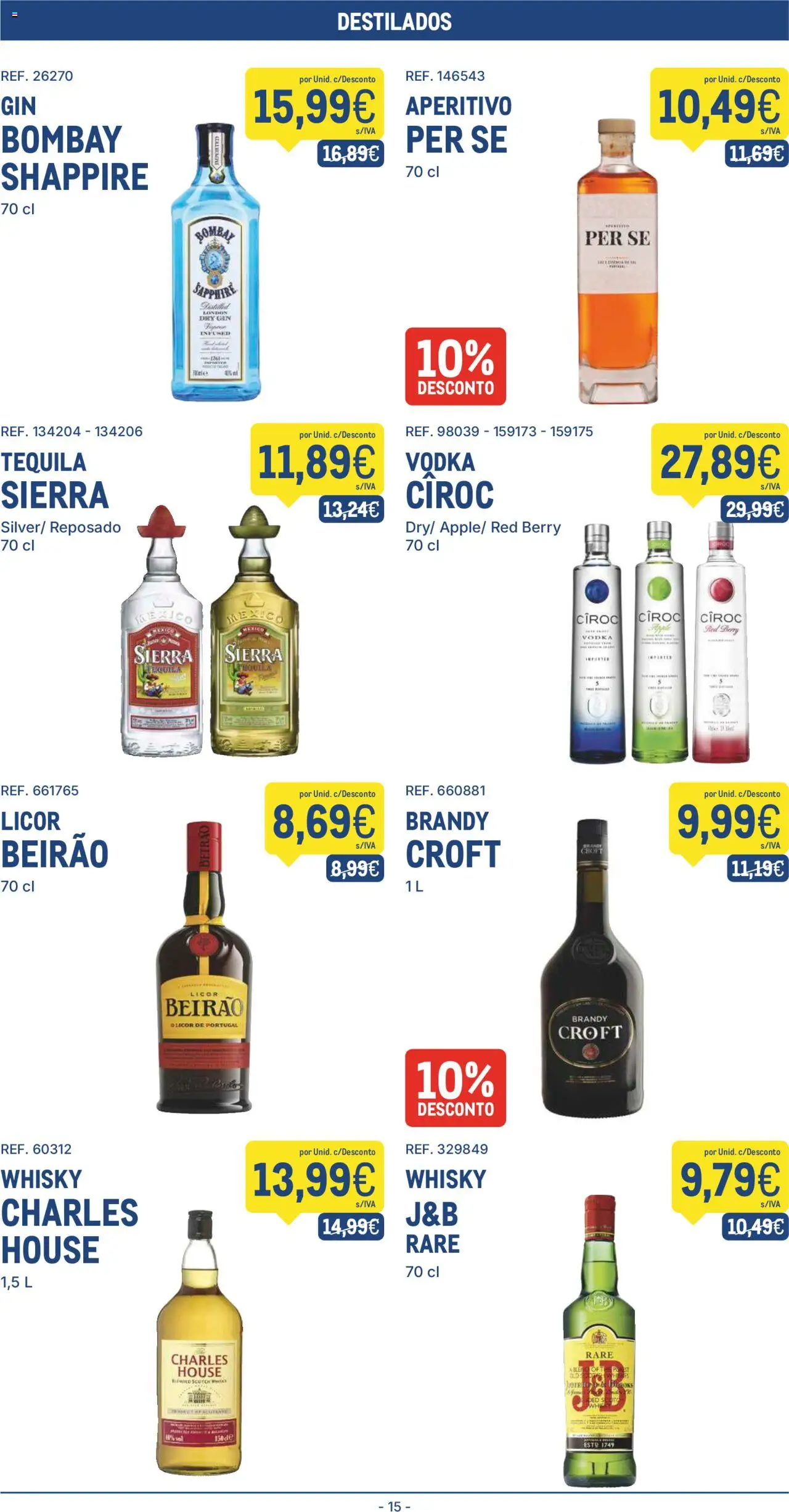 Makro folheto │ válido de 19.08.2025 | Página: 15 | Produtos: Whisky, Licor, Tequila, Vodka