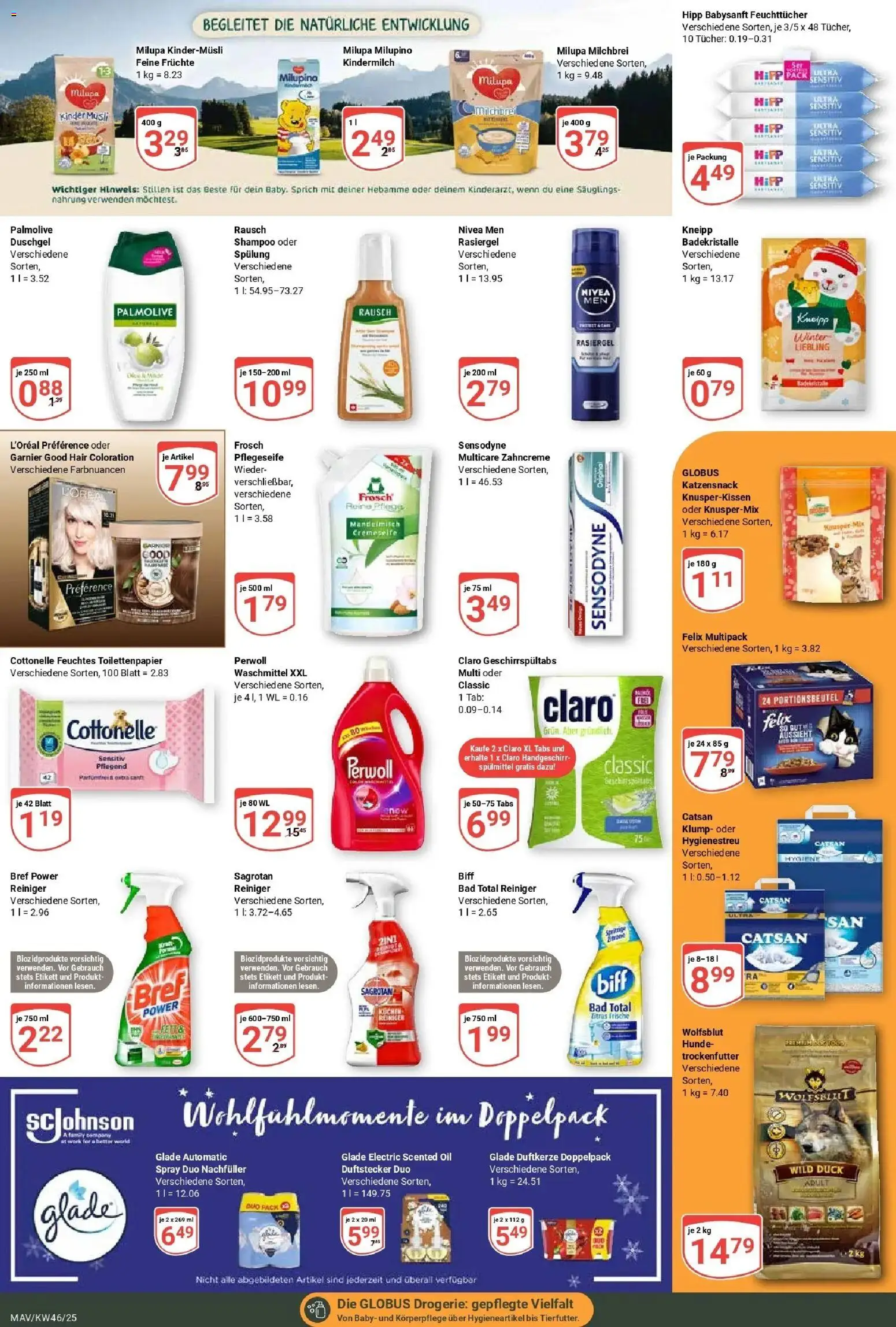 Globus prospekt Mannheim	 – gültig ab 10.11.2025 | Seite: 19 | Produkte: Musli, Duschgel, Zitrone, Kuchen