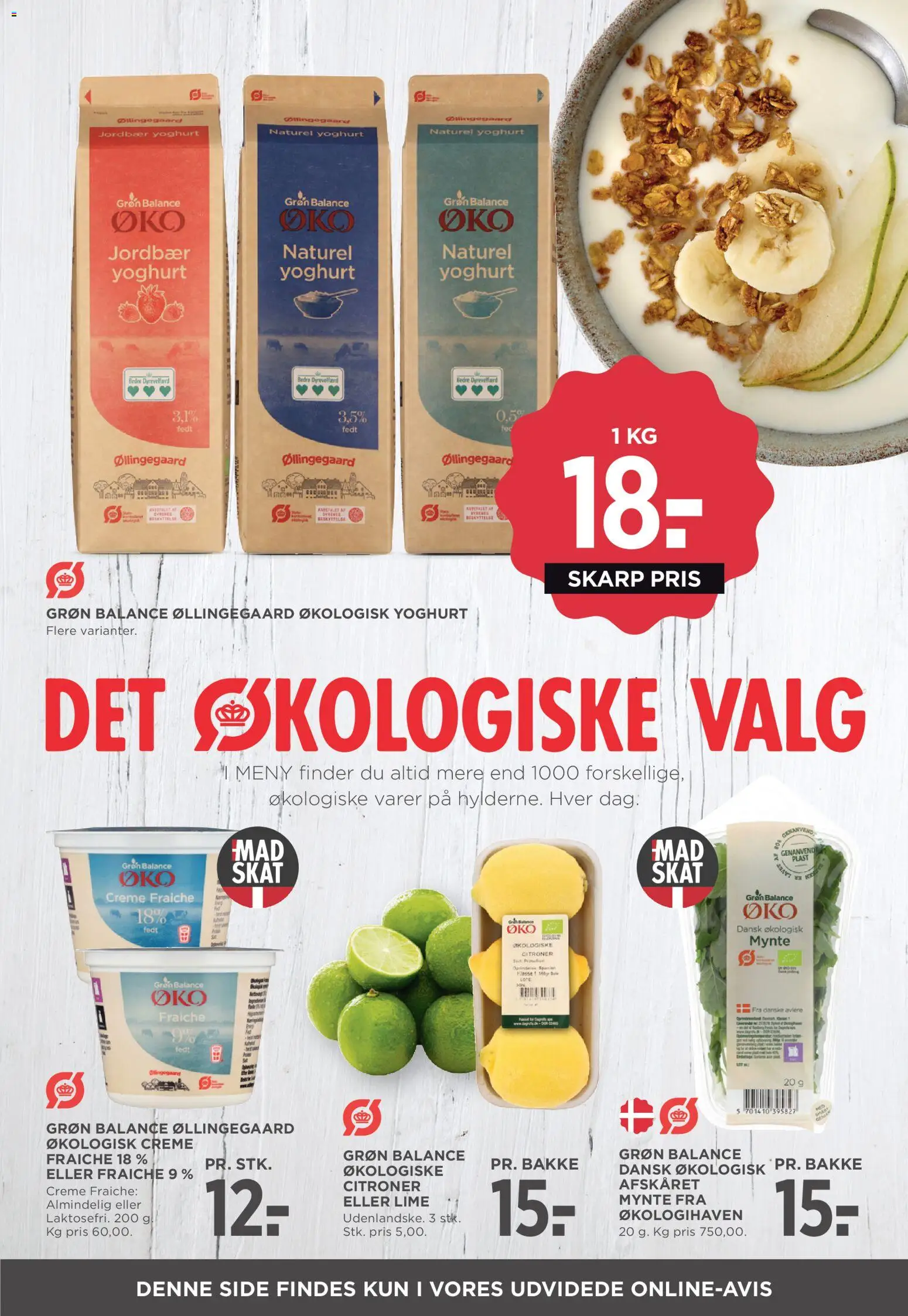 Meny tilbudsavis – gyldig fra 27.12.2025 | Side: 17 | Produkter: Yoghurt, Creme, Jordbær, Mynte