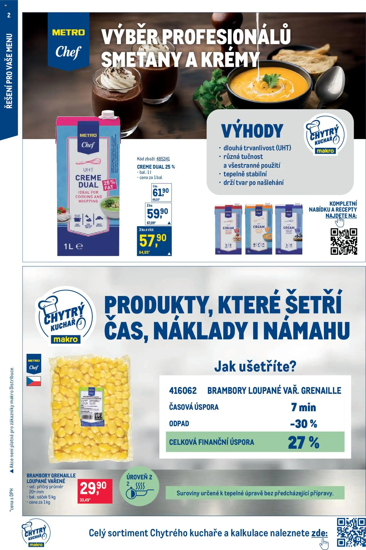 Makro leták - Gastronomie od 05.11.2025 | Strana: 2 | Produkty: Brambory Grenaille, Brambory