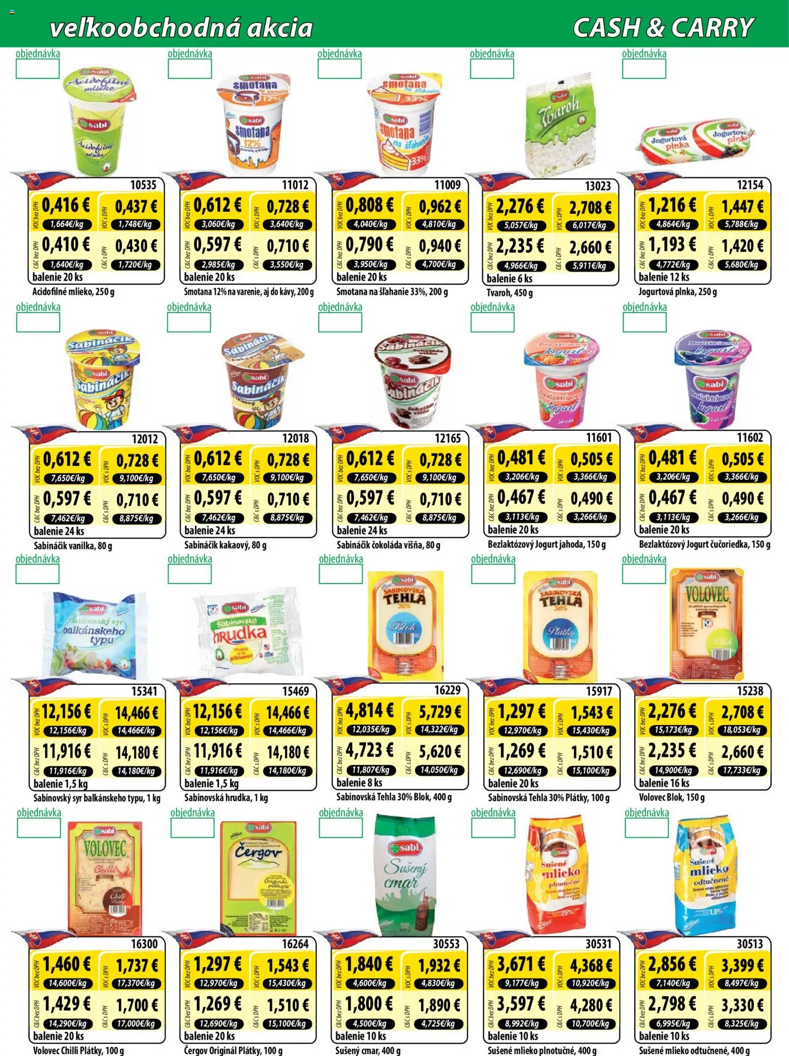 Nové Milk Agro akcie – leták je platný od 18.03.2026 | Strana: 2 | Produkty: Mlieko, Jogurt, Smotana, Sušené mlieko