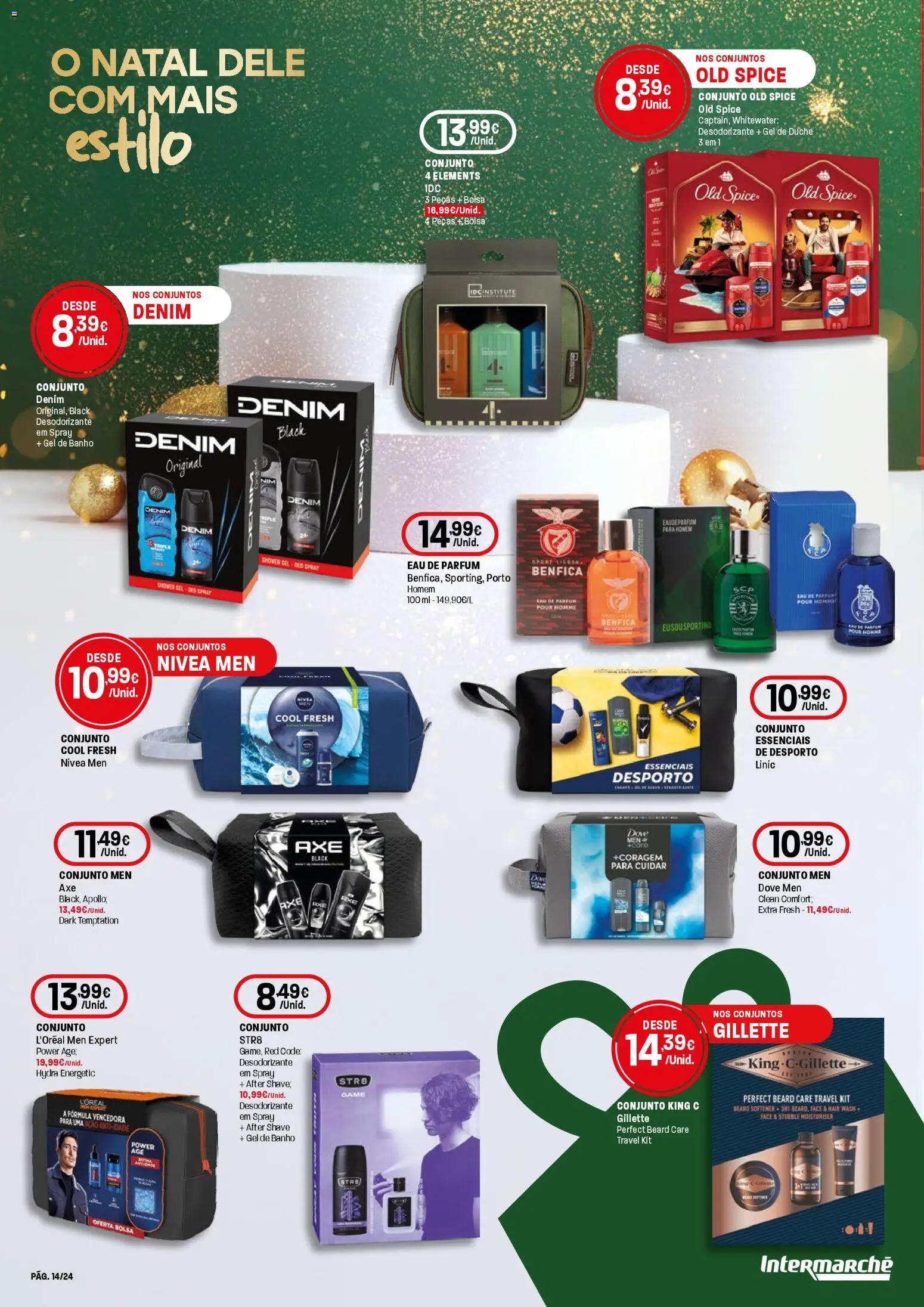 Intermarché - Presentes de Natal Super │ válido de 13.11.2025 | Página: 14 | Produtos: Bolsa, Gel de banho, Desodorizante, Banho