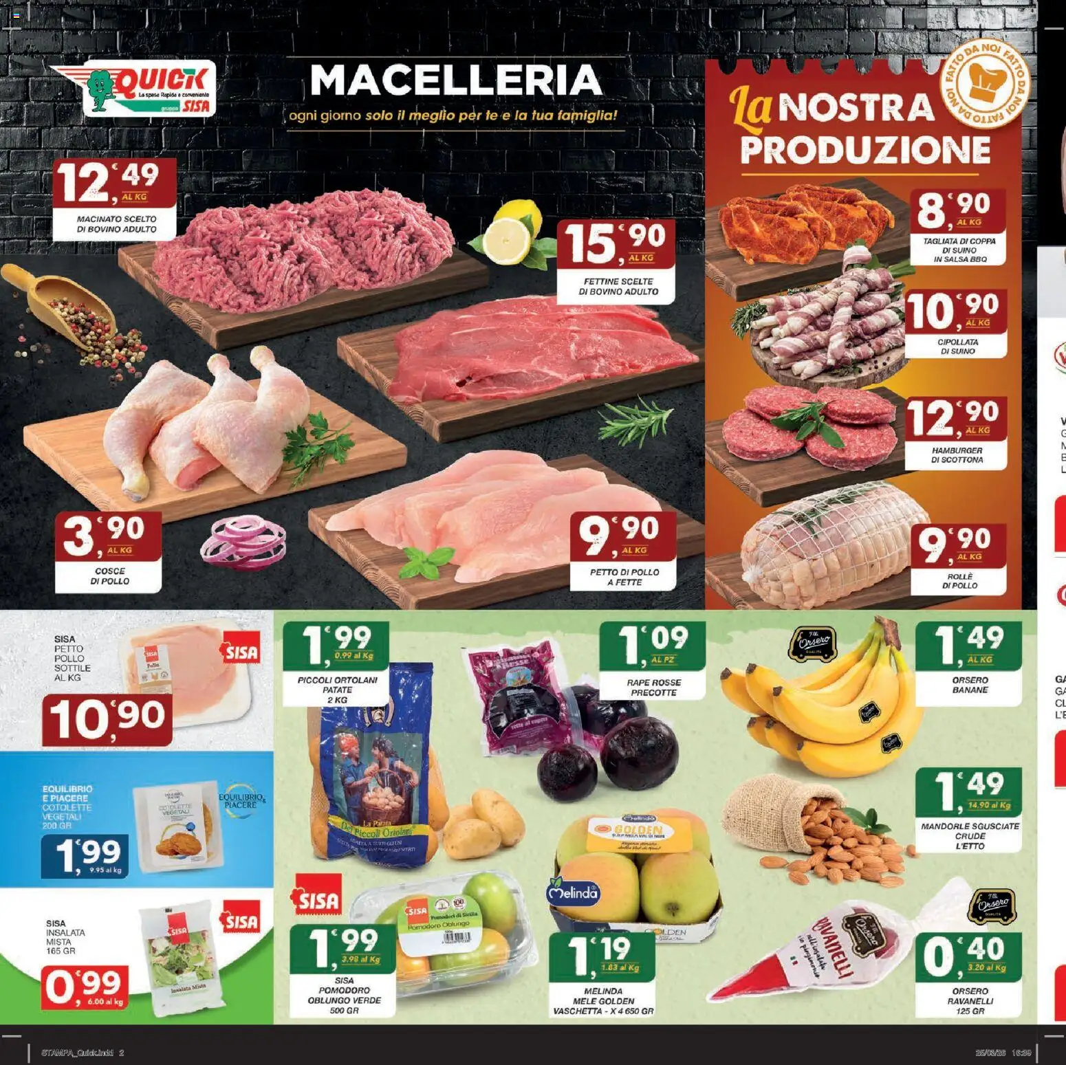 Volantino SISA del 09.04.2026 | Pagina: 2 | Prodotti: Salsa, Pomodori, Mandorle, Macinato