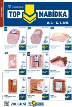Makro leták - Gastronomie od 30.07.2025 | Strana: 8 | Produkty: Salám, Šunka, Uzená kýta, Anglická slanina