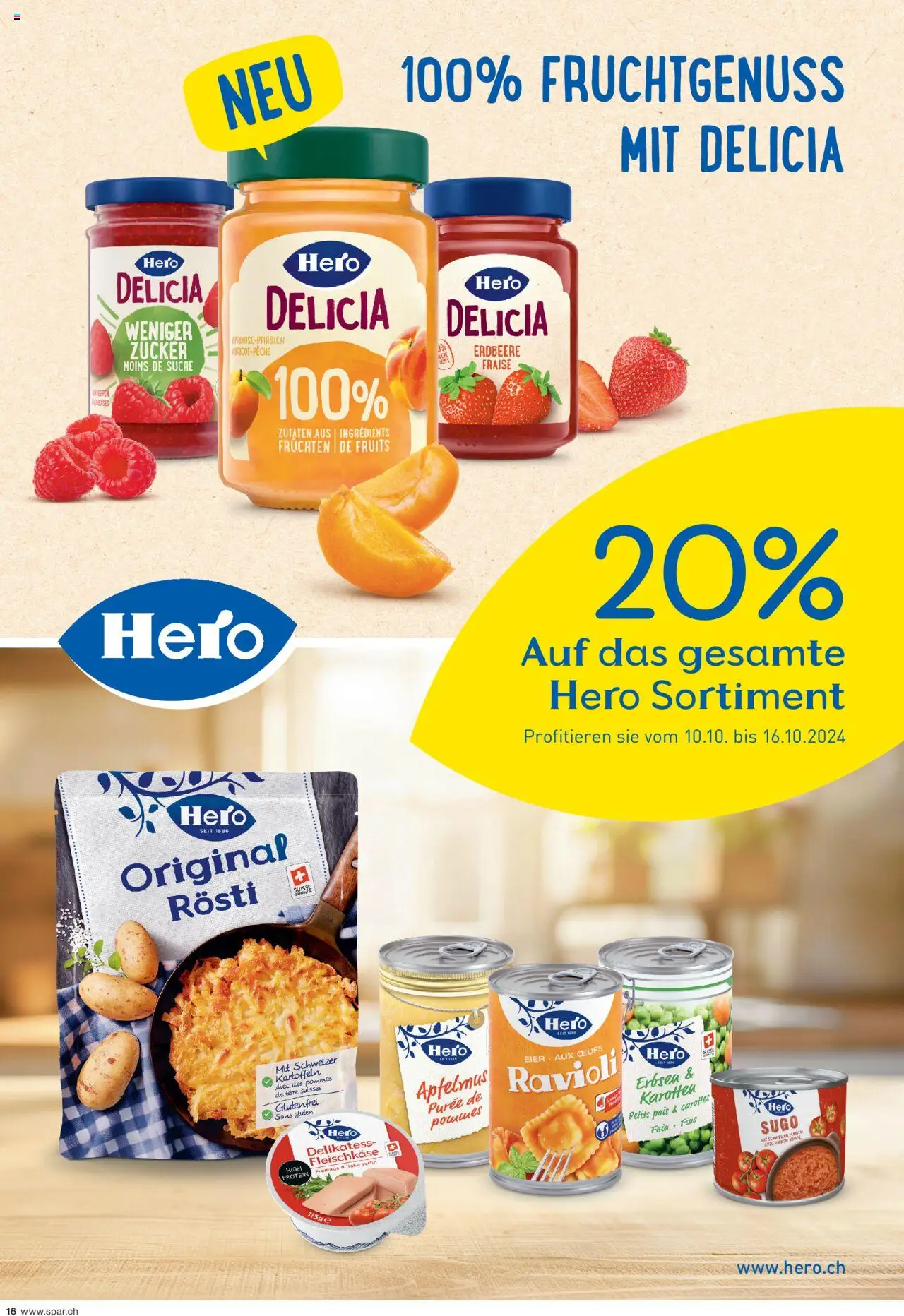 SPAR Aktionen – gültig ab 10.10.2025 | Seite: 16 | Produkte: Erbsen, Kartoffeln, Zucker