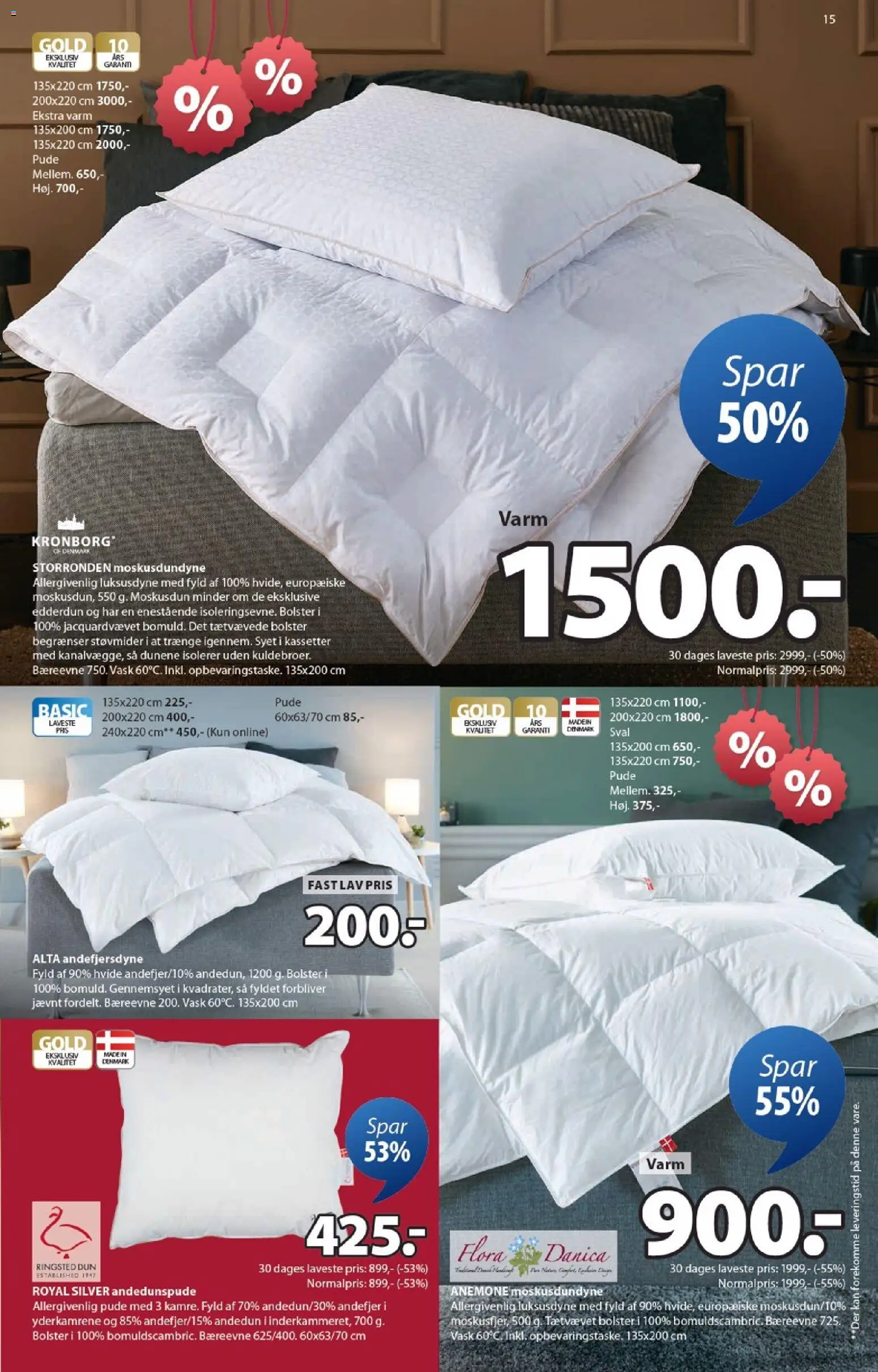 JYSK tilbudsavis – gyldig fra 16.01.2026 | Side: 15 | Produkter: Pude