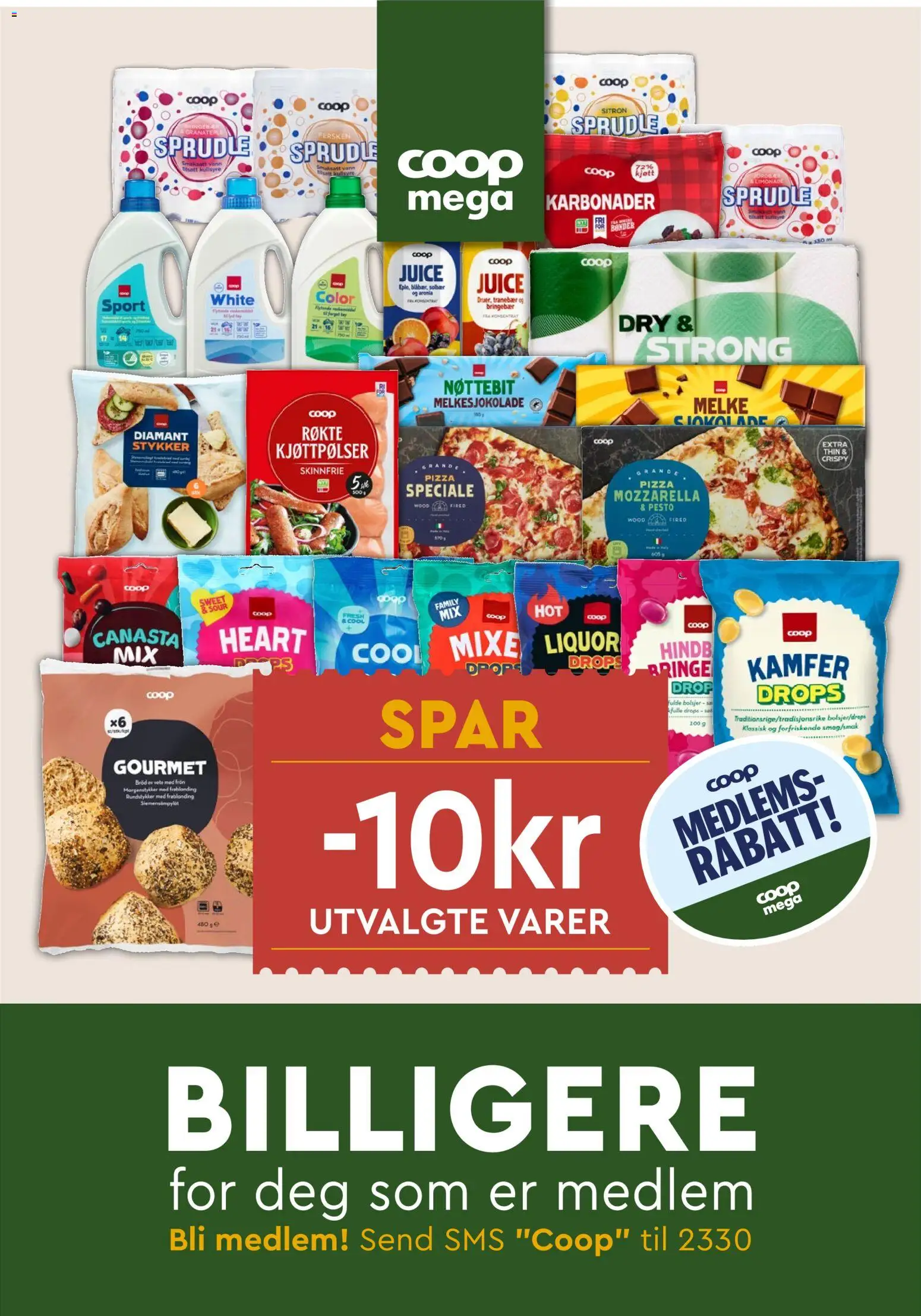 {H1} | Side: 16 | Produkter: Jordnødder, Pizza, Bringebær, Mozzarella