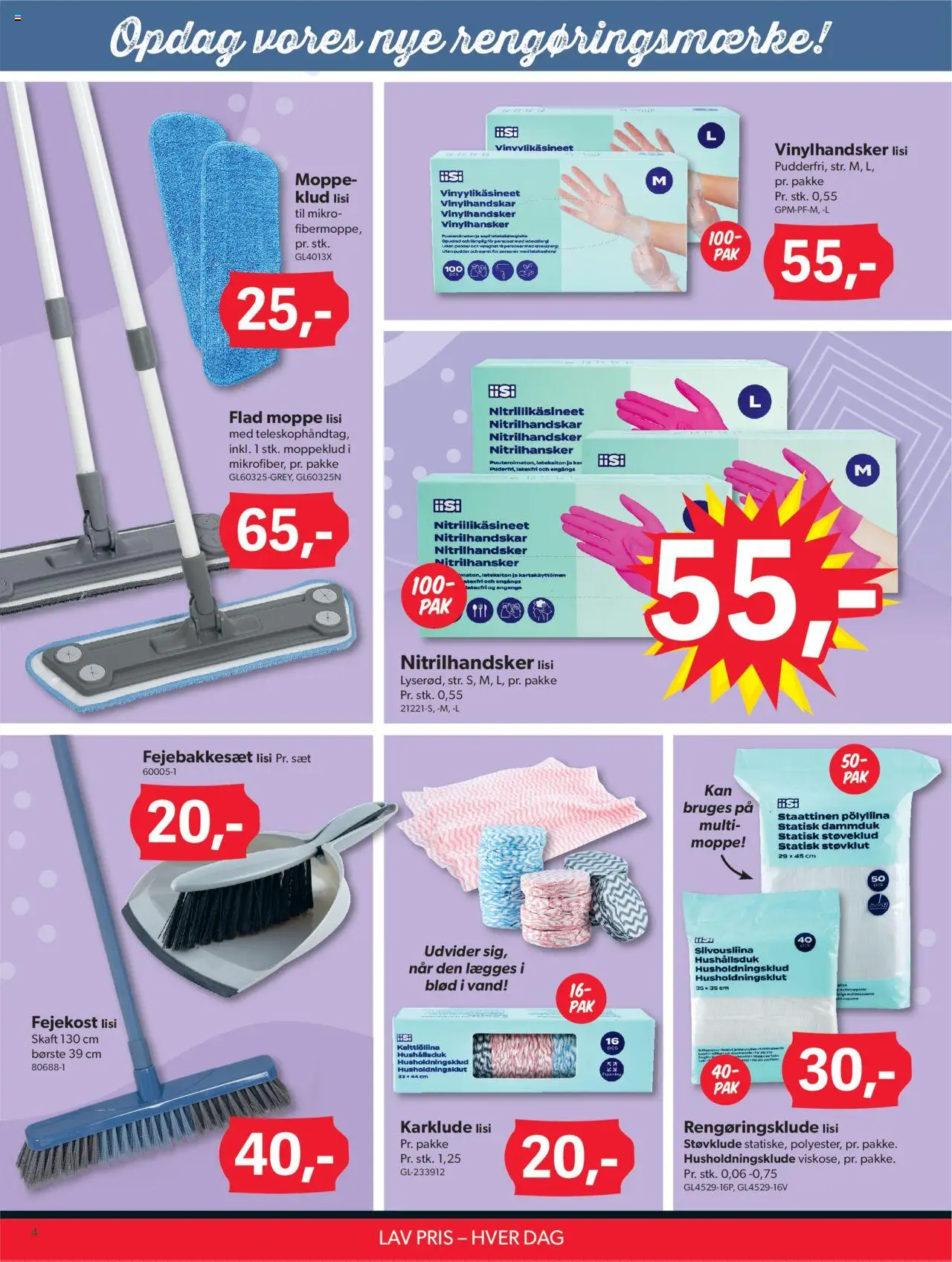 Bigdollar Tilbudsavis gyldig fra 01.08.2025 | Side: 4 | Produkter: Pudder, Børste, Rengøringsklude