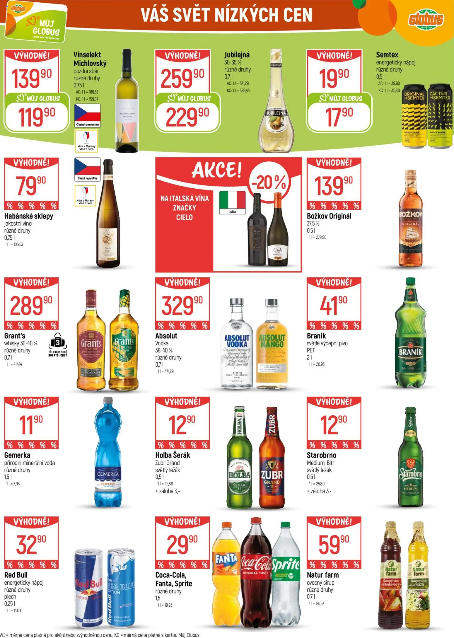 Globus leták - Brno od 21.01.2026 | Strana: 21 | Produkty: Whisky, Energetický nápoj, Red Bull, Božkov