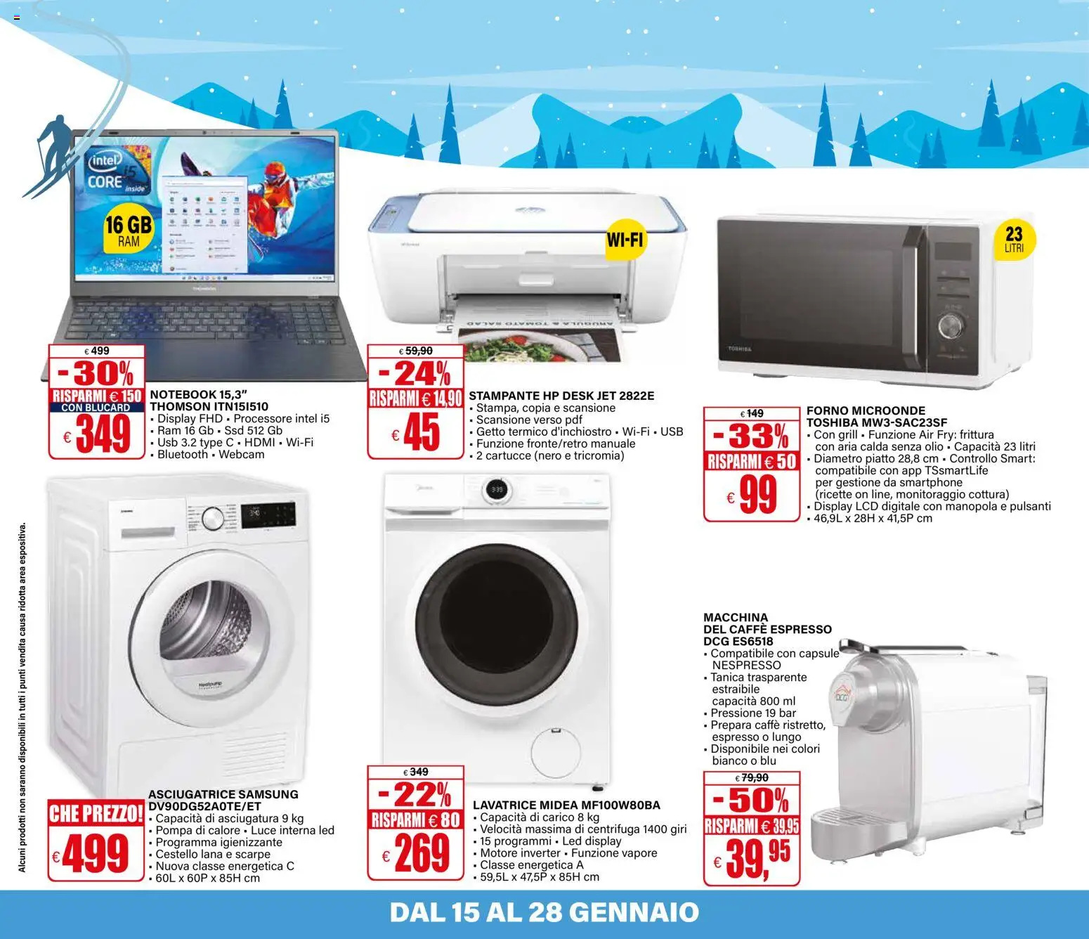 Volantino Il Gigante del 15.01.2026 | Pagina: 40 | Prodotti: Notebook, Microonde, USB, Piatto