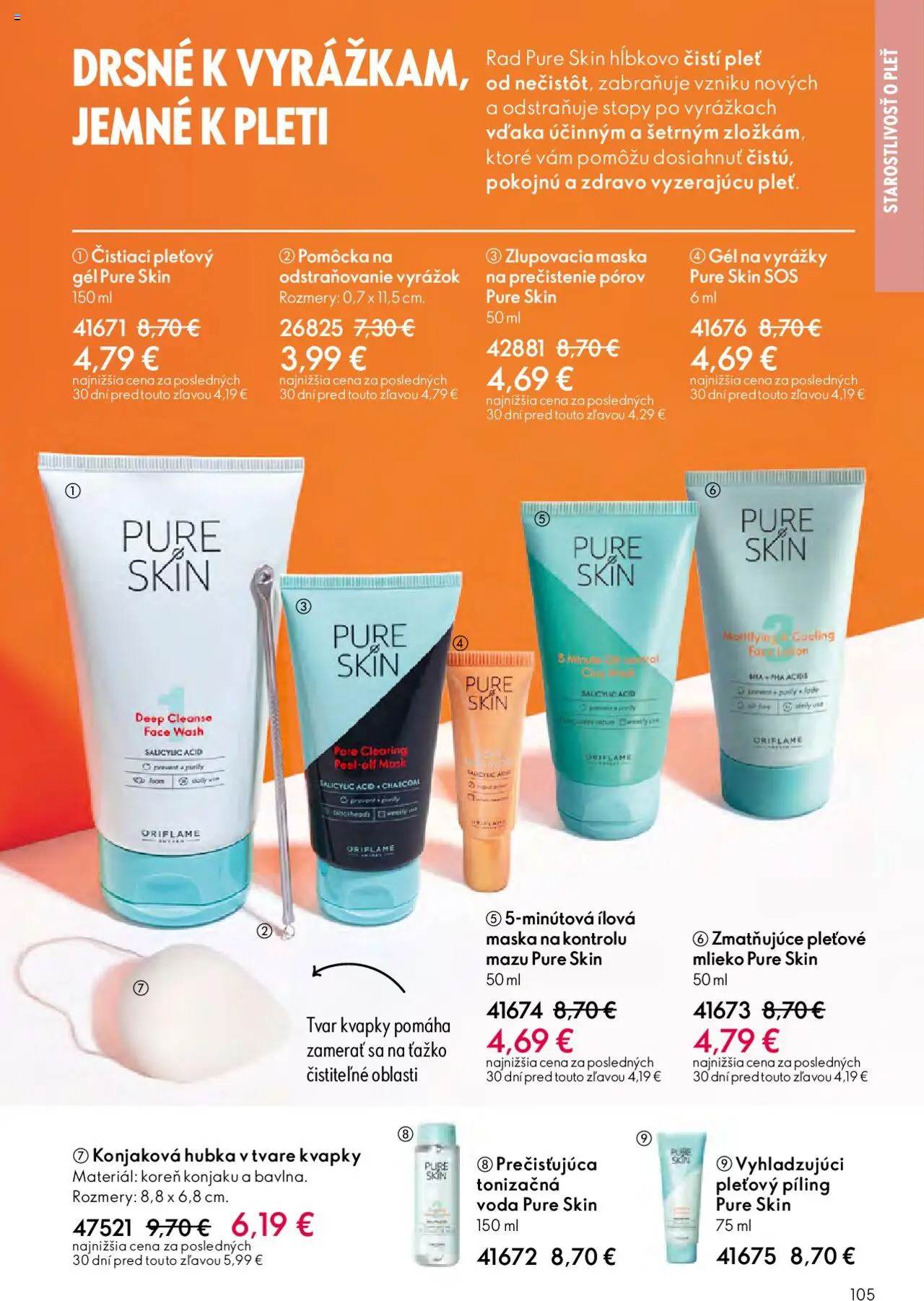 Nové Oriflame akcie – leták je platný od 01.10.2025 | Strana: 105 | Produkty: Mlieko, Hubka, Maska, Voda