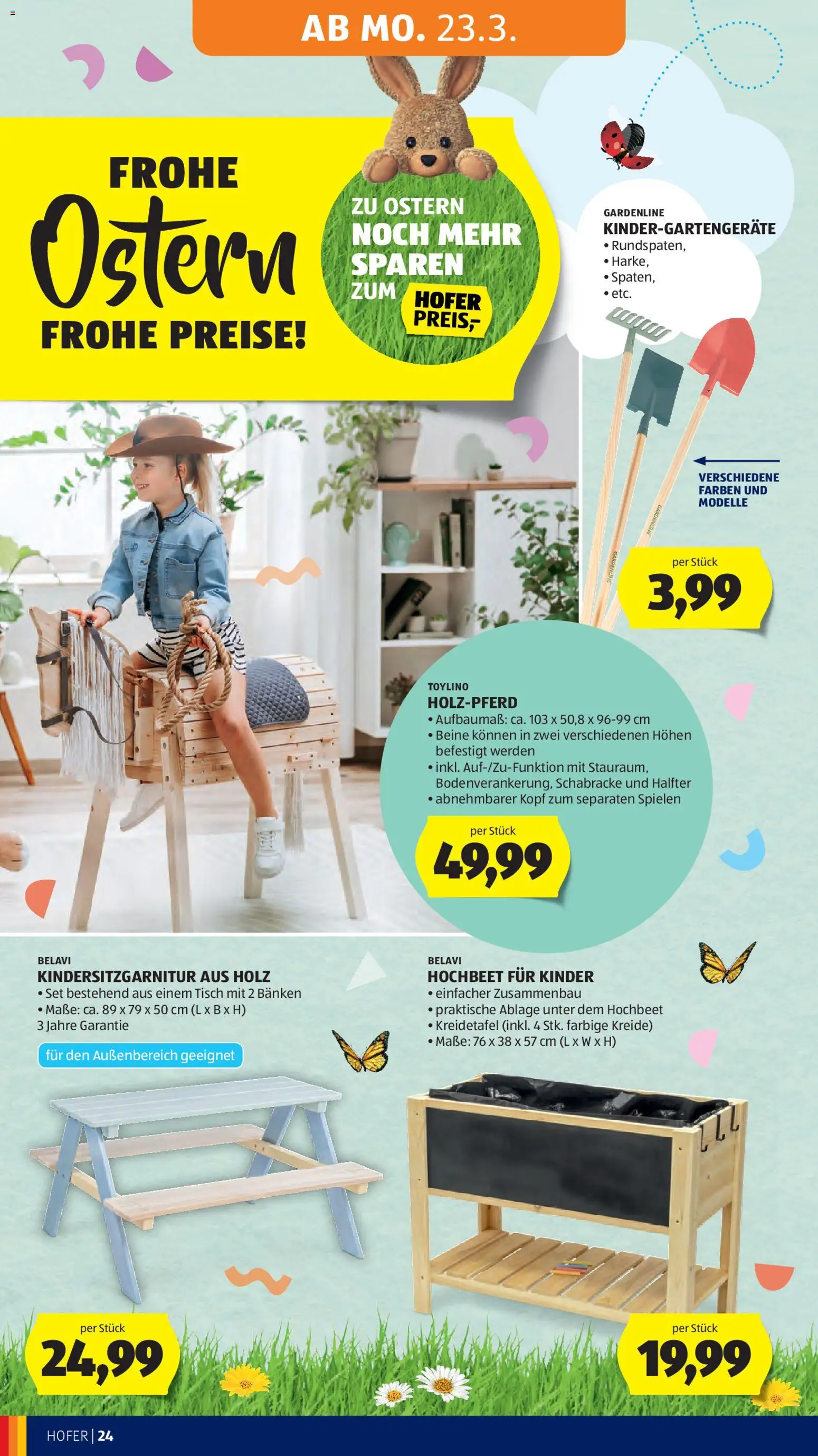 Hofer Flugblatt gültig ab 23.03.2026 | Seite: 32 | Produkte: Tisch