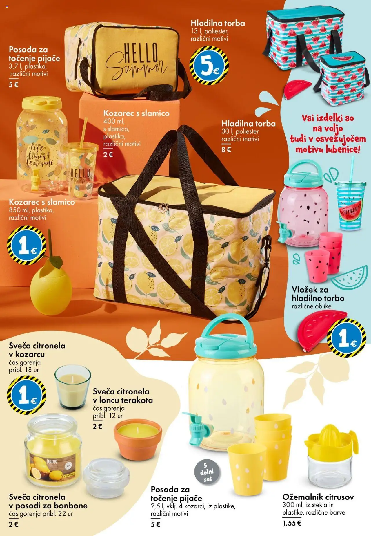 TEDi katalog │ velja od 13.06.2025 | Stran: 20 | Izdelki: Hladilna torba, Torba, Kozarec, Lubenice