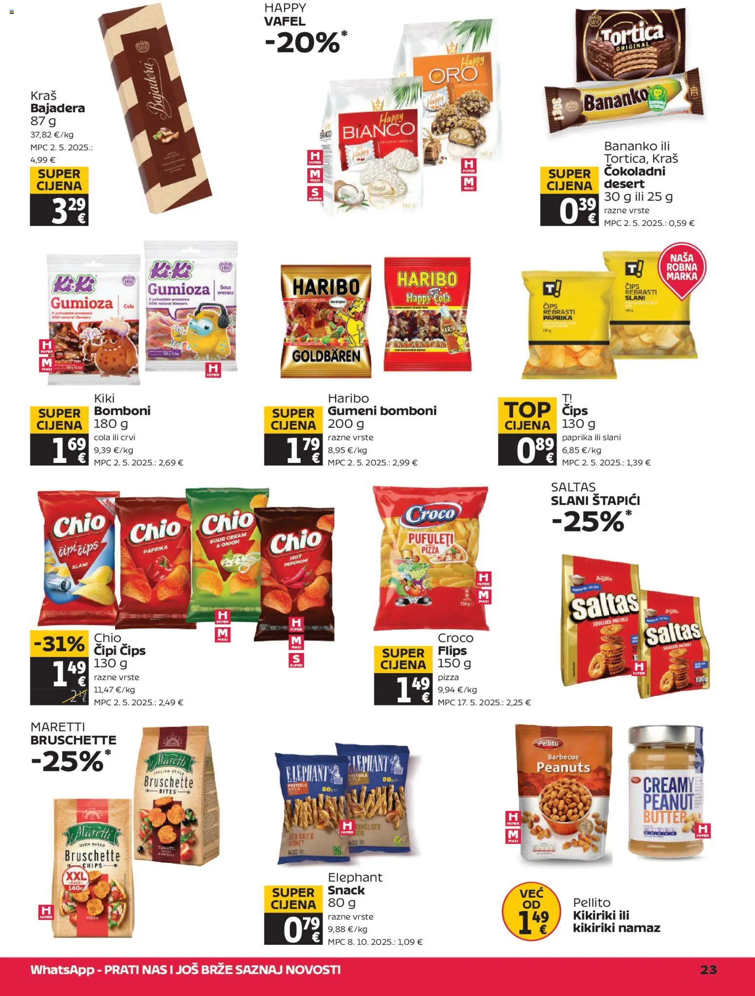 Tommy katalog | vrijedi od 16.04.2026 | Stranica: 23 | Proizvodi: Pizza, Kikiriki, Štapići, Namaz