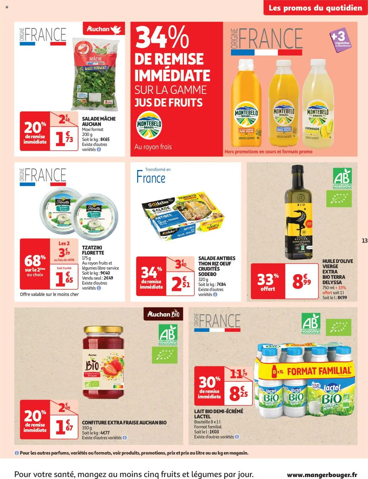  | Page: 13 | Produits: Fraise, Huile d'olive vierge, Mâche, Lait