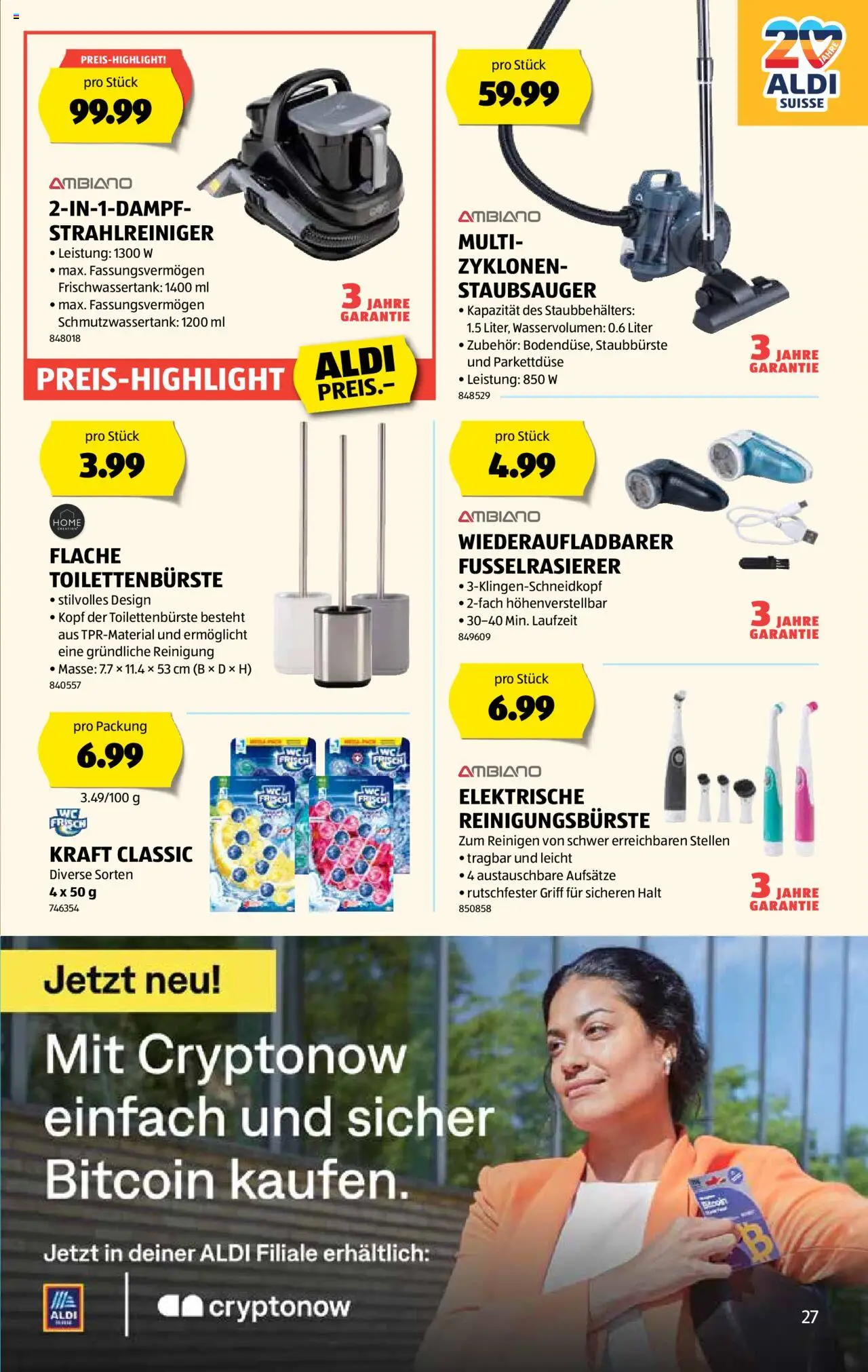 Aldi Aktionen – gültig ab 09.10.2025 | Seite: 28 | Produkte: Staubsauger