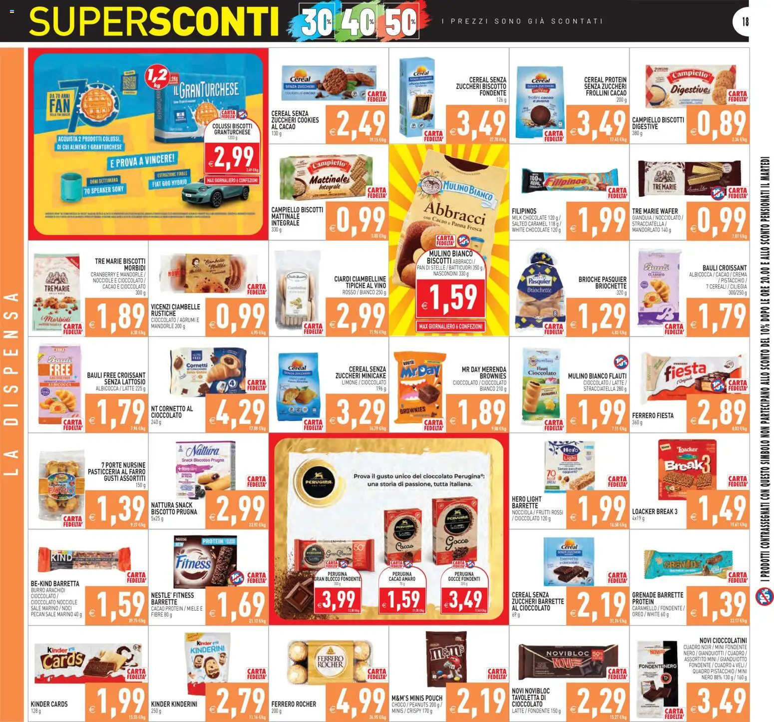Volantino PIM Supermercati del 07.11.2025 | Pagina: 18 | Prodotti: Crema, Cioccolato, Limone, Agrumi