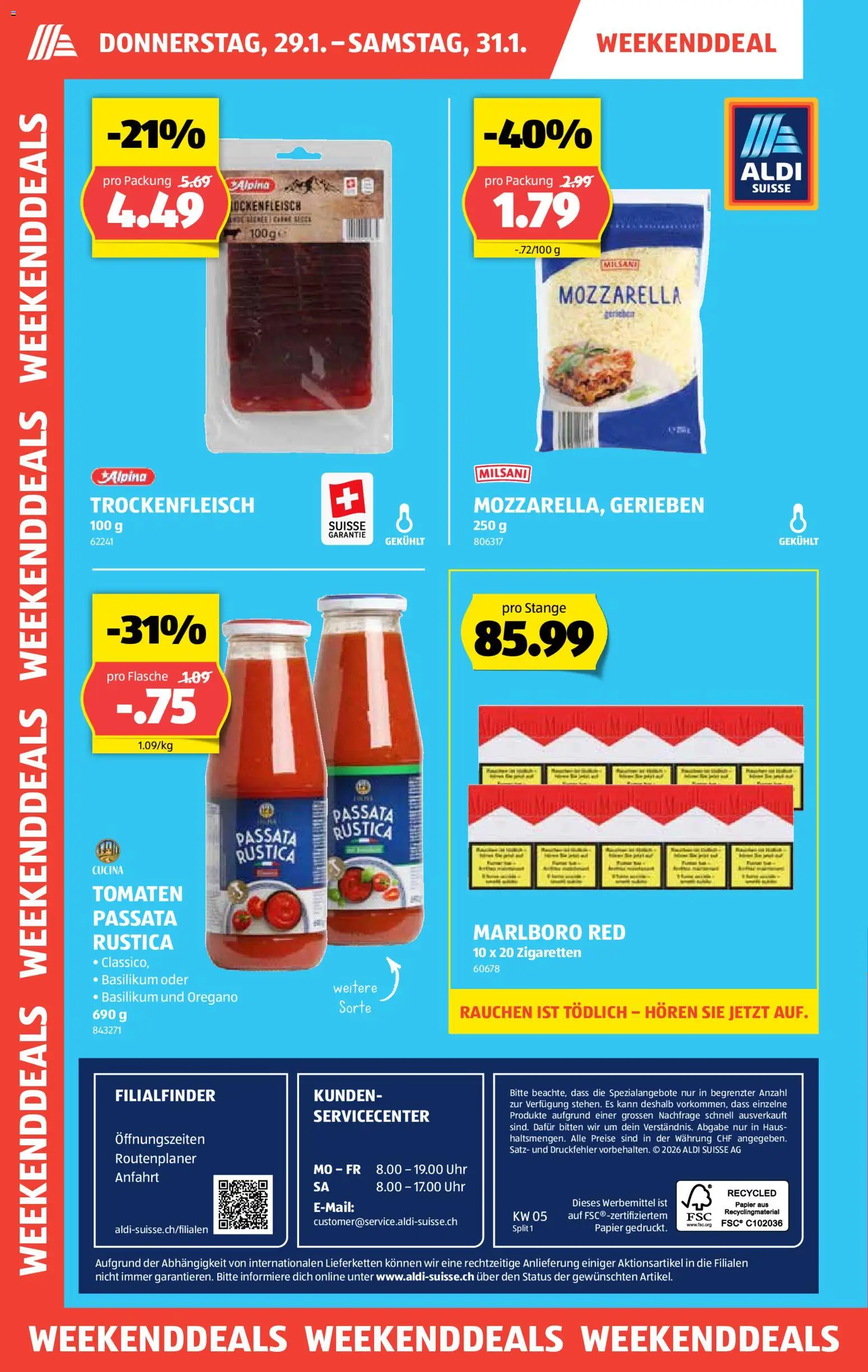 Aldi Aktionen – gültig ab 29.01.2026 | Seite: 2 | Produkte: Tomaten, Uhr