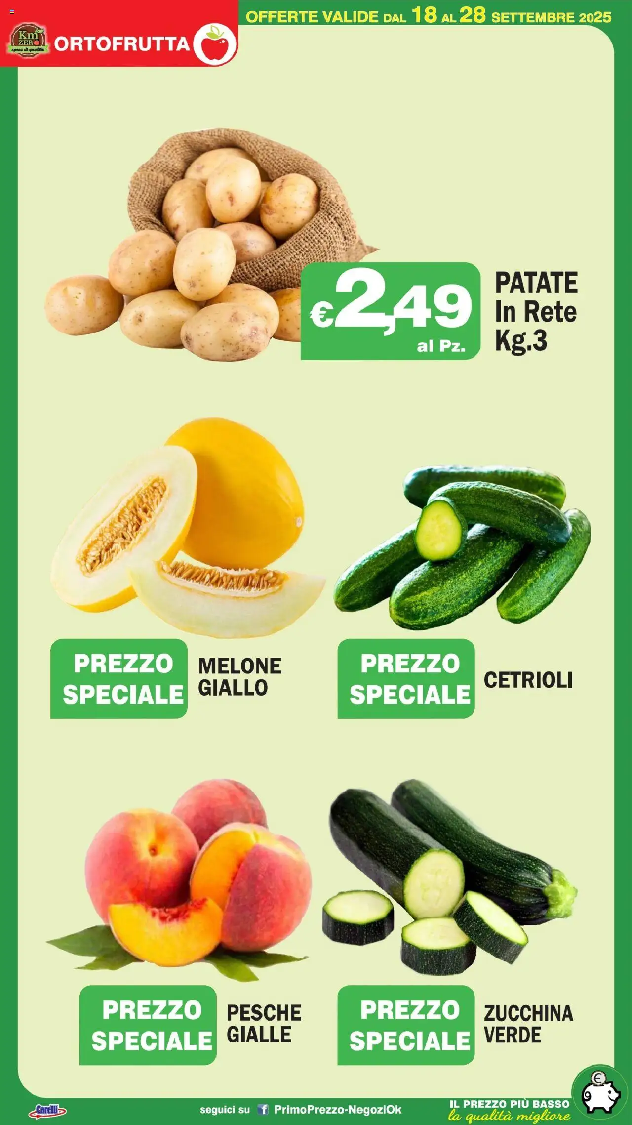 Volantino Primo Prezzo del 18.09.2025 | Pagina: 25