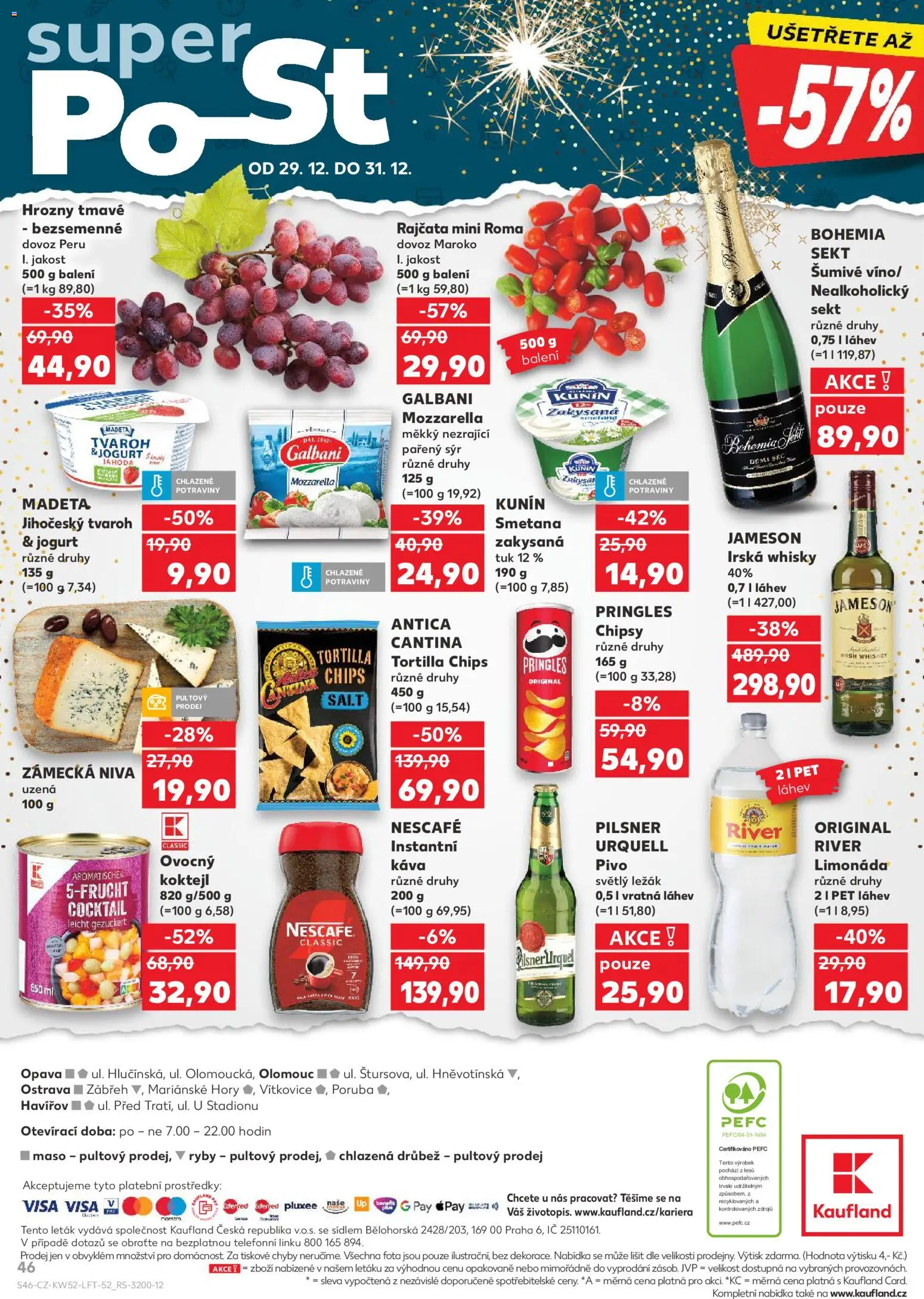 Kaufland leták - Ostrava od 27.12.2025 | Strana: 46 | Produkty: Limonáda, Instantní káva, Tortilla, Niva