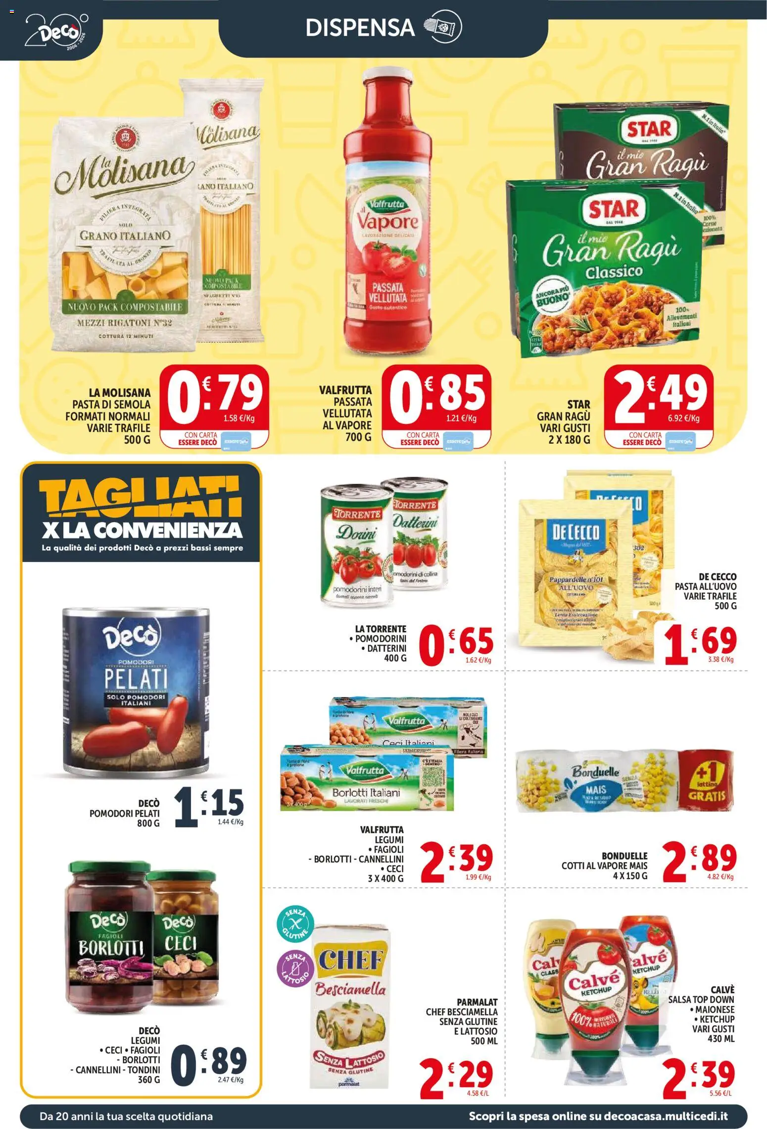 Volantino Decò del 21.04.2026 | Pagina: 8 | Prodotti: Pomodorini, Top, Pomodori, Ragú