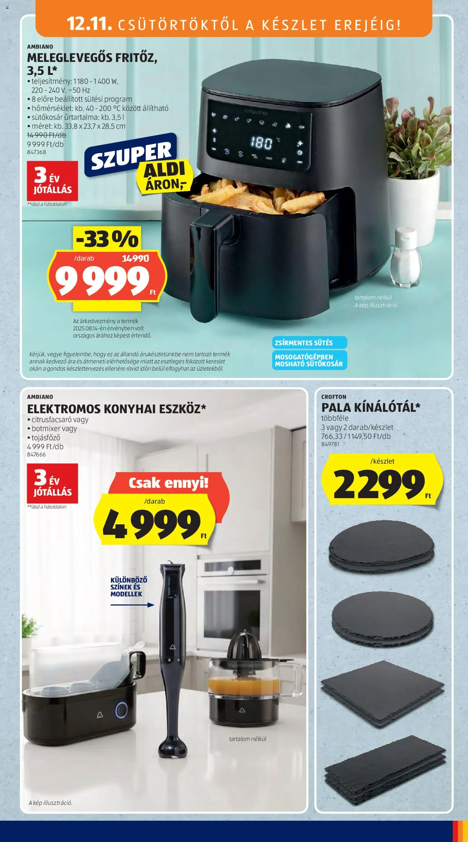 Aldi akciós ujság - amely érvényes a következő dátumtól: 11.12.2025 | Oldal: 5 | Termékek: Botmixer