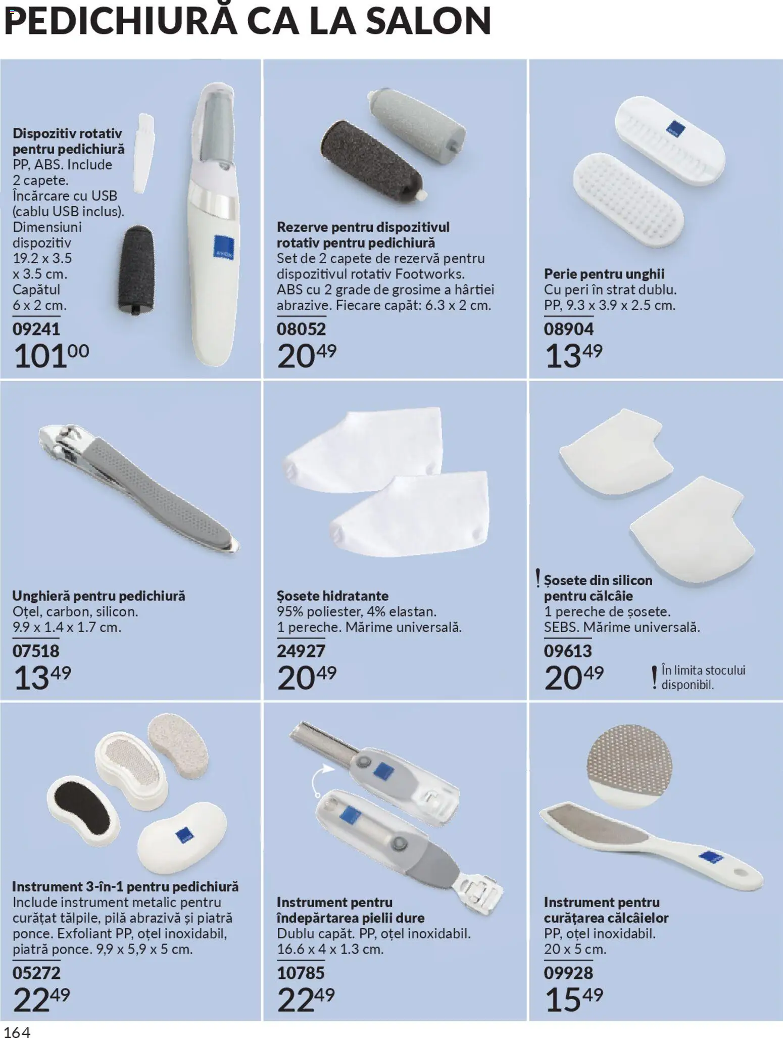 Noul catalog Avon – valabil de la 01.02.2026 | Pagină: 166 | Produse: Exfoliant, Usb, Perie, Șosete