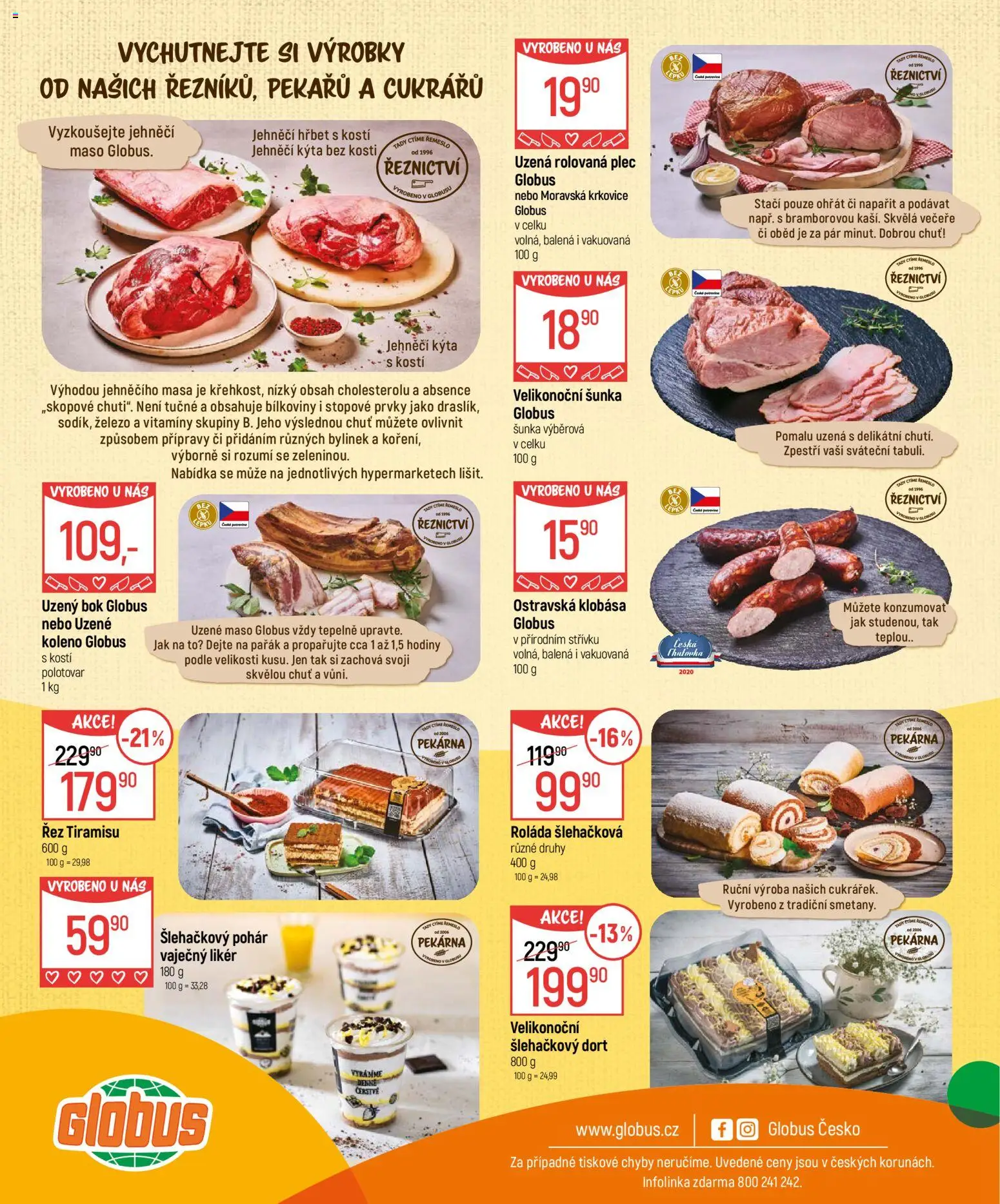 Globus leták - Velikonoce od 04.03.2026 | Strana: 32 | Produkty: Globus, Hodiny, Kýta, Vaječný Likér