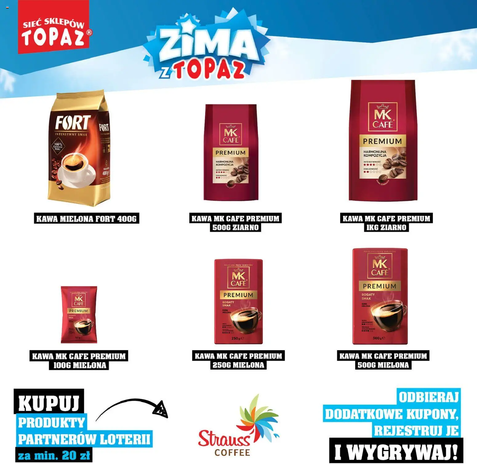 Topaz Gazetka - Katalog Produktów Objętych Loterią od 01.12.2025 | Strona: 82 | Produkty: Kawa