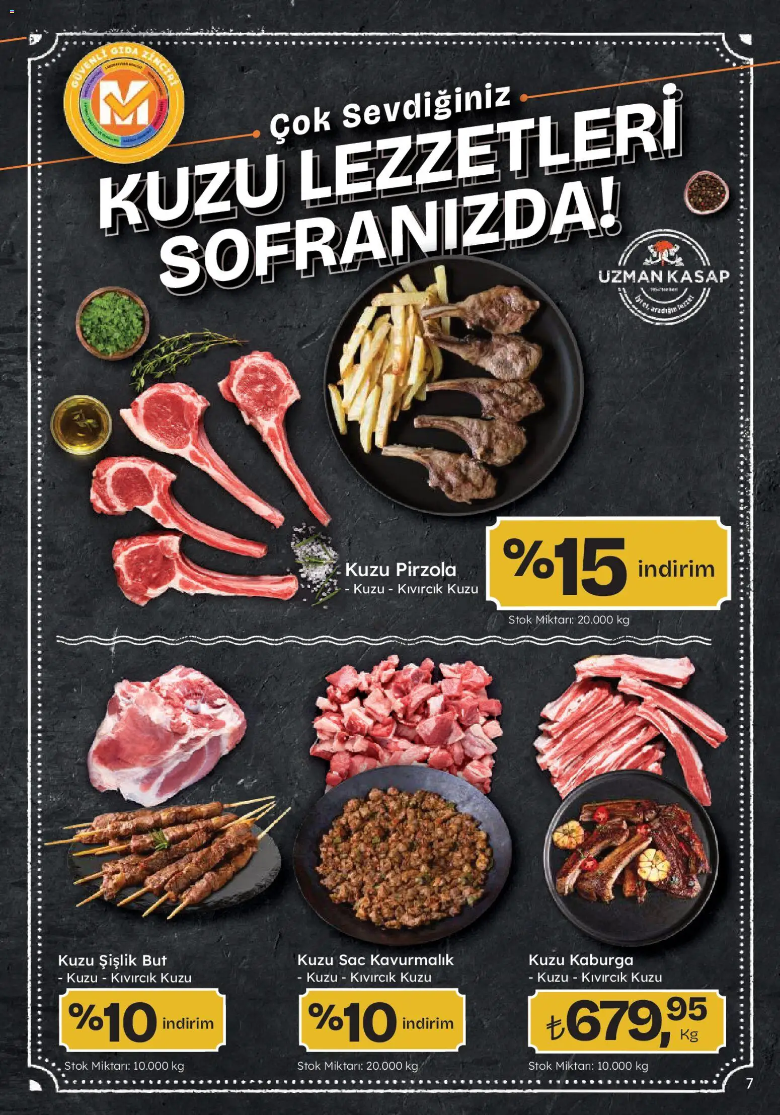 Migros Katalog - Migroskop - 08.01.2026 tarihinden itibaren geçerlidir | Sayfa: 7 | Ürünler: Pirzola