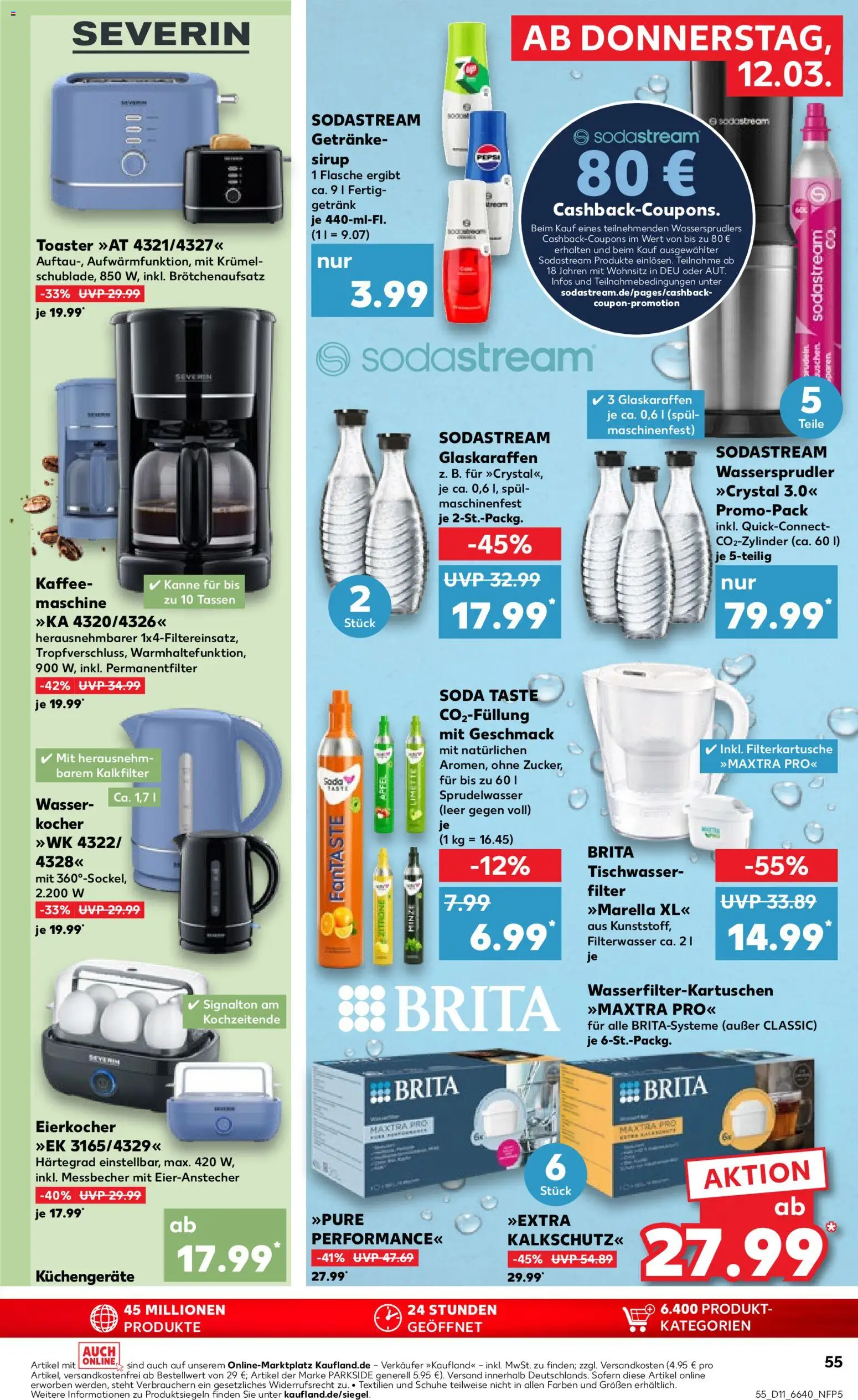 Kaufland Prospekt Stuttgart	 – gültig ab 12.03.2026 | Seite: 55 | Produkte: Kaffee, Wasser, Pepsi, Sodastream