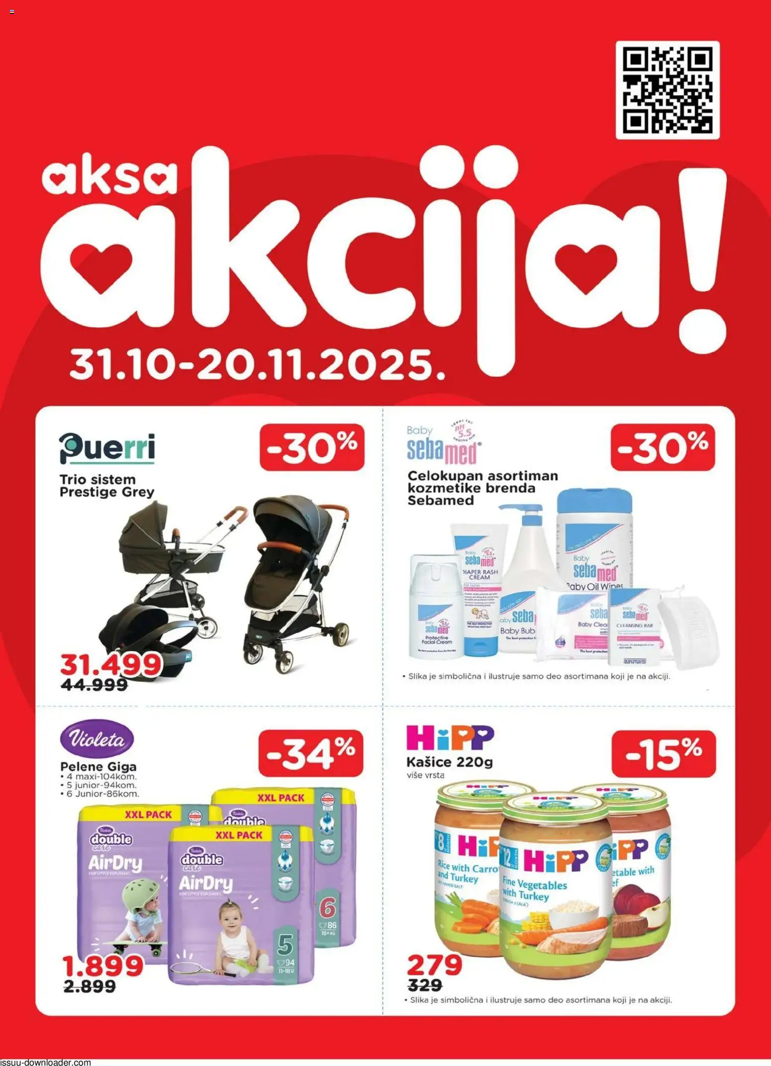 Aksa katalog - važi od 31.10.2025 | Strana: 1 | Proizvode: Med, Pelene