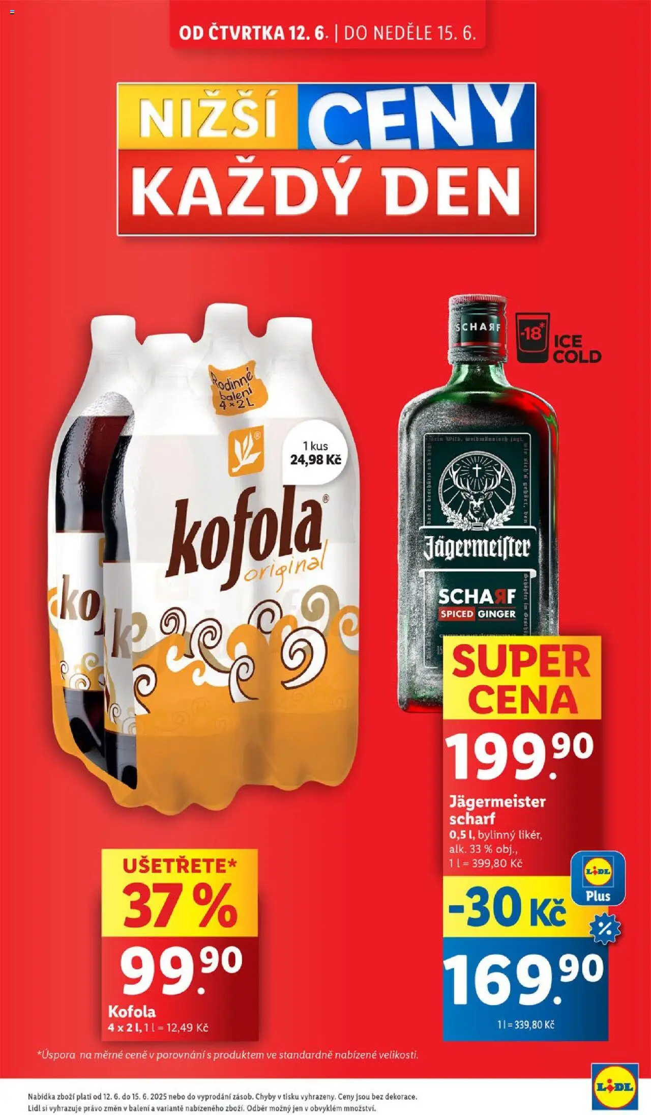Lidl leták od 12.06.2025 | Strana: 5 | Produkty: Jägermeister, Kofola
