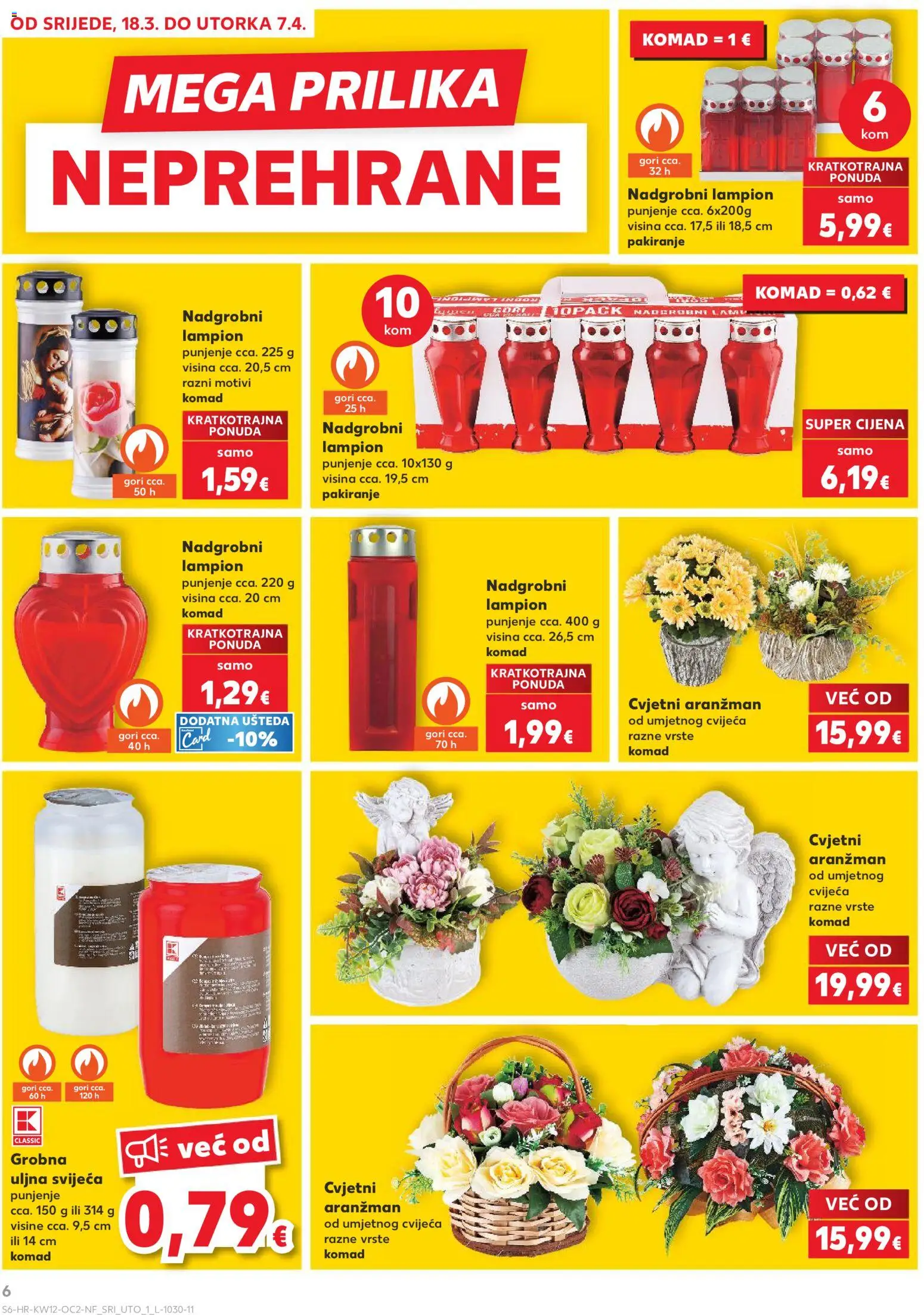 Kaufland katalog | vrijedi od 18.03.2026 | Stranica: 6 | Proizvodi: Lampion