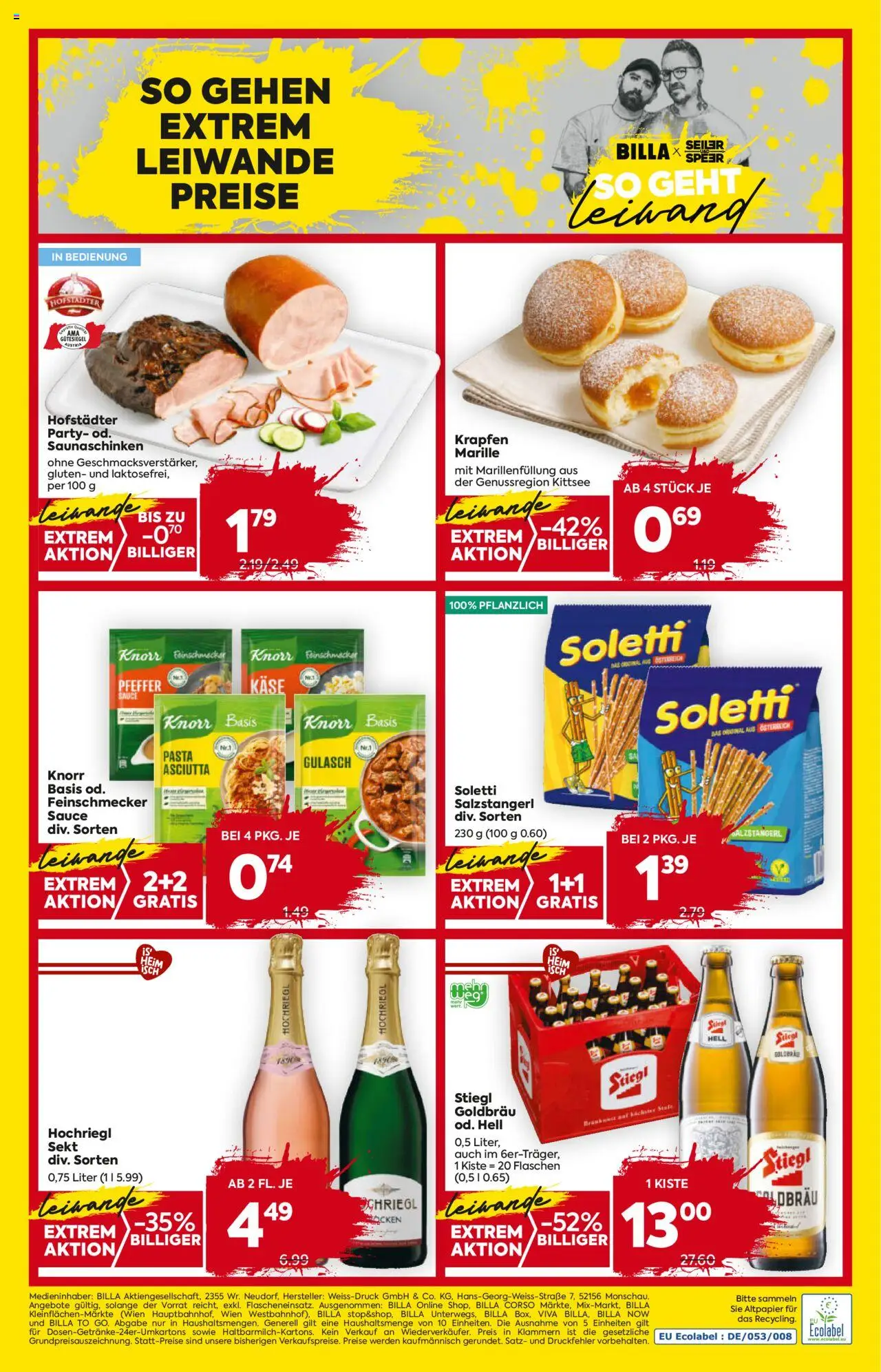 Billa Flugblatt - Tirol gültig ab 02.10.2025 | Seite: 16 | Produkte: Pasta, Pfeffer, Käse