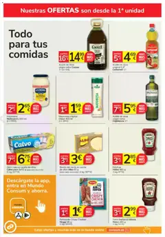 Vista previa Consum folleto válido desde el 23.10.2025 | Página: 26 | Productos: Aceite de oliva, Aceite de oliva virgen extra, Οθόνη προβολής, Atún claro